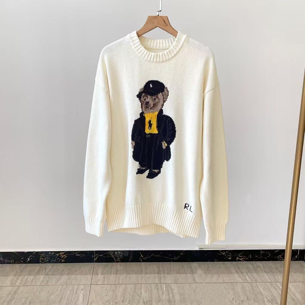 Polo Bear Loose Fit Cotton Round-neck Knit Sweater Polo Ralph Lauren