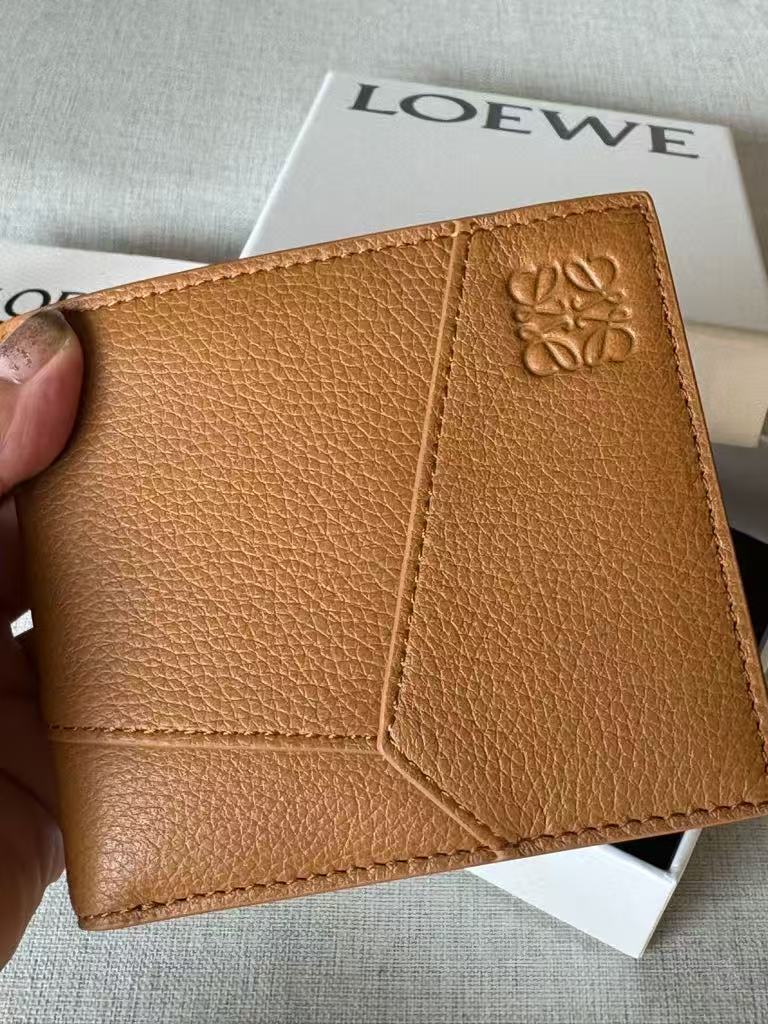 Loewe Soft Grain Leather Puzzle Double-Pocket Wallet
