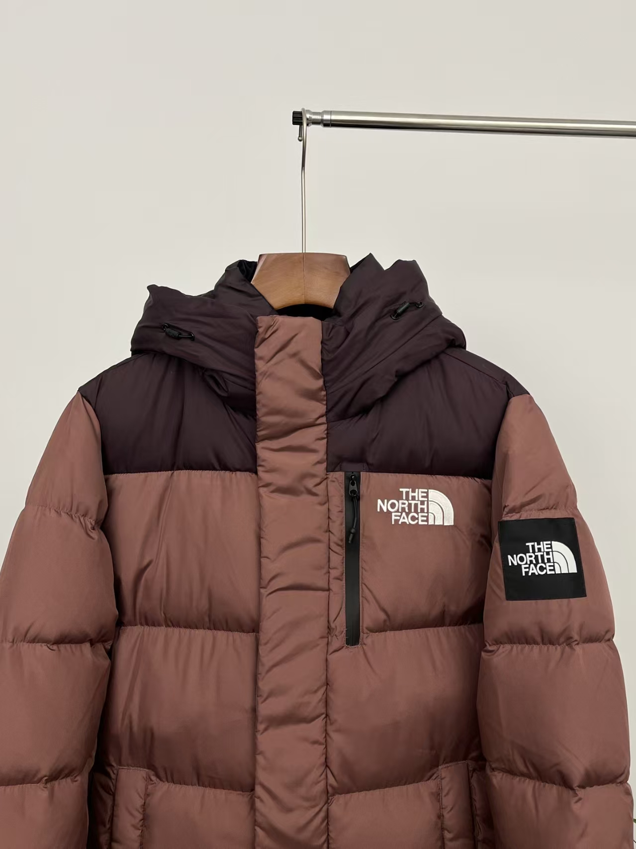 The North Face Longline Goose Down Parka in Wine Red - Cold Weather Insulated Winter Coat