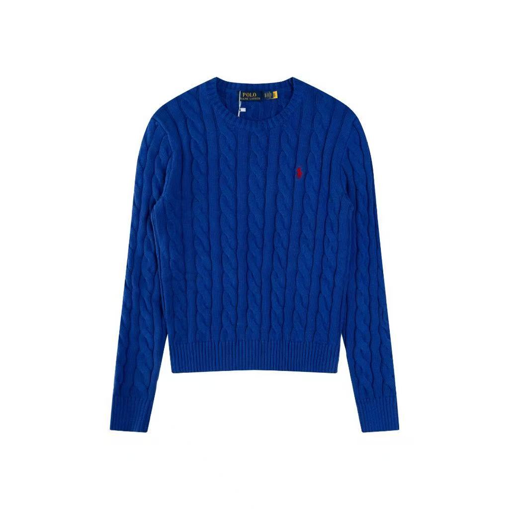 Shaping Edition Twisted Pattern Knitted Round-neck Sweater Polo Ralph Lauren