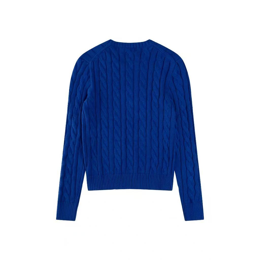 Shaping Edition Twisted Pattern Knitted Round-neck Sweater Polo Ralph Lauren