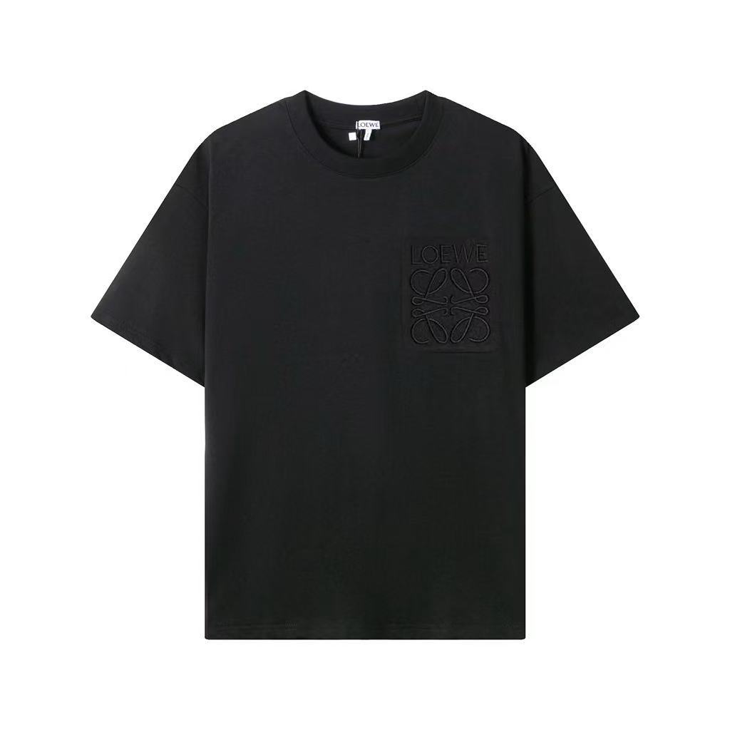 LOEWE Cotton Loose Fit T-Shirt in Black