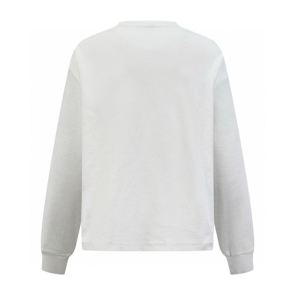 LOEWE Cotton oversized long-sleeved T-shirt in white