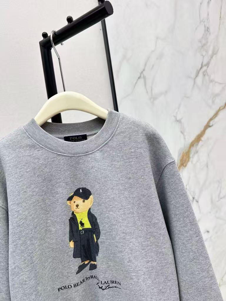 Polo Bear Loose Version Fluffy Fabric Round-neck T-shirt Polo Ralph Lauren