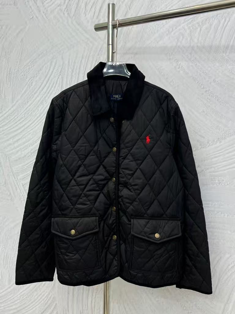 Denim trimmed quilted barn jacket Polo Ralph Lauren