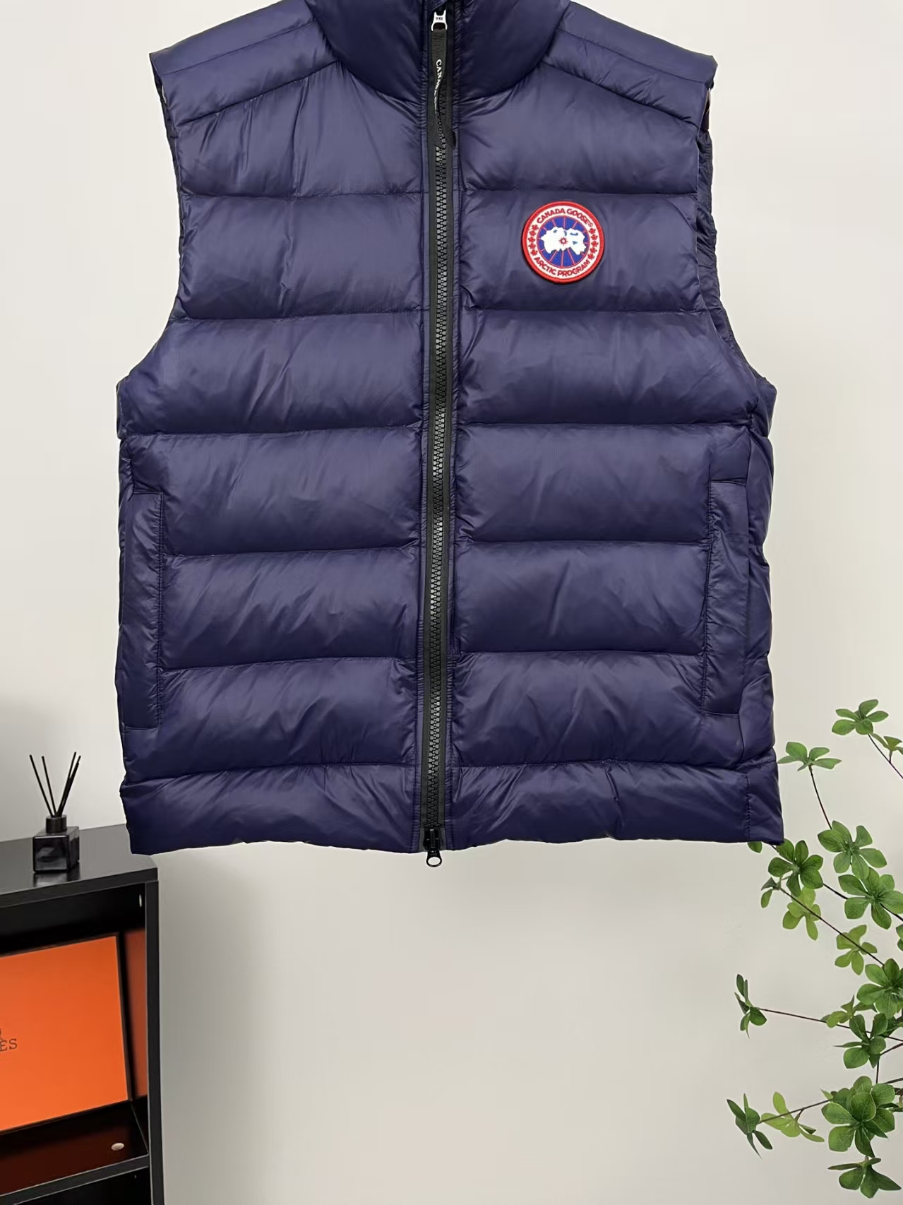 Canada Goose Crofton Lightweight Down Vest in Navy Blue | Unisex Insulated Puffer Gilet