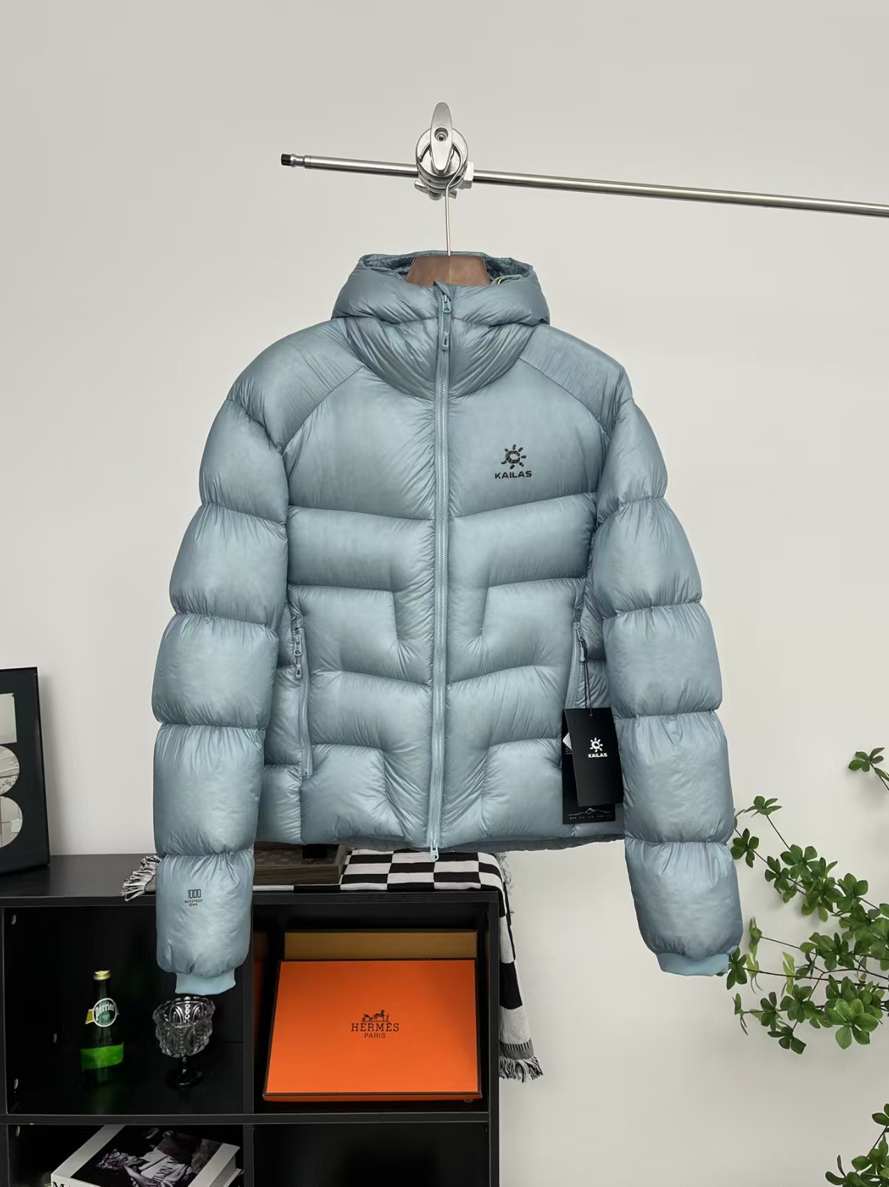 Kailas 5000GT Windproof Expedition Hooded Down Jacket in Sky Blue | Professional Mountaineering Parka