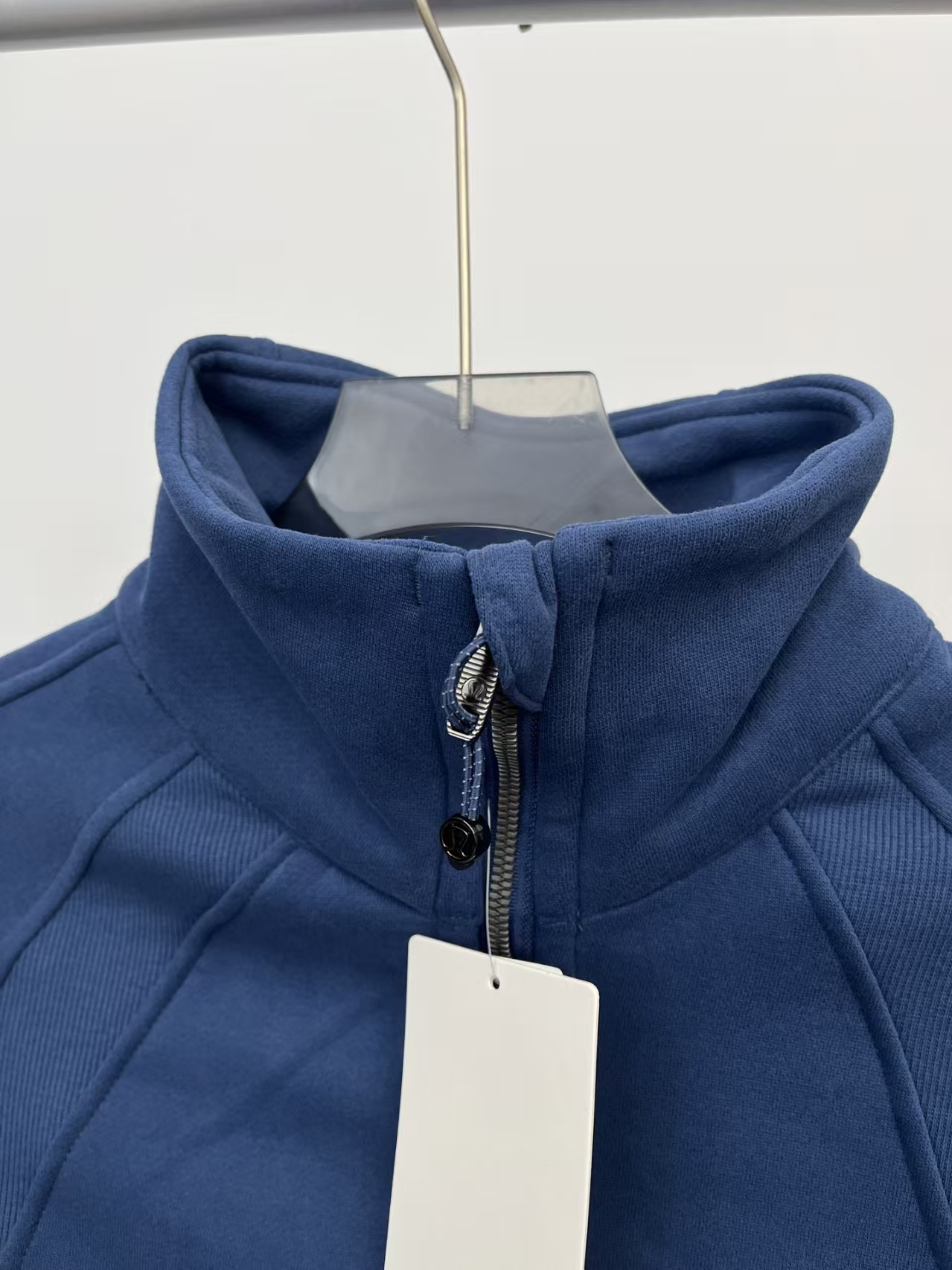 Lululemon Scuba Half-Zip Cropped Funnel Neck Sweatshirt in Blue | Women's French Terry Pullover
