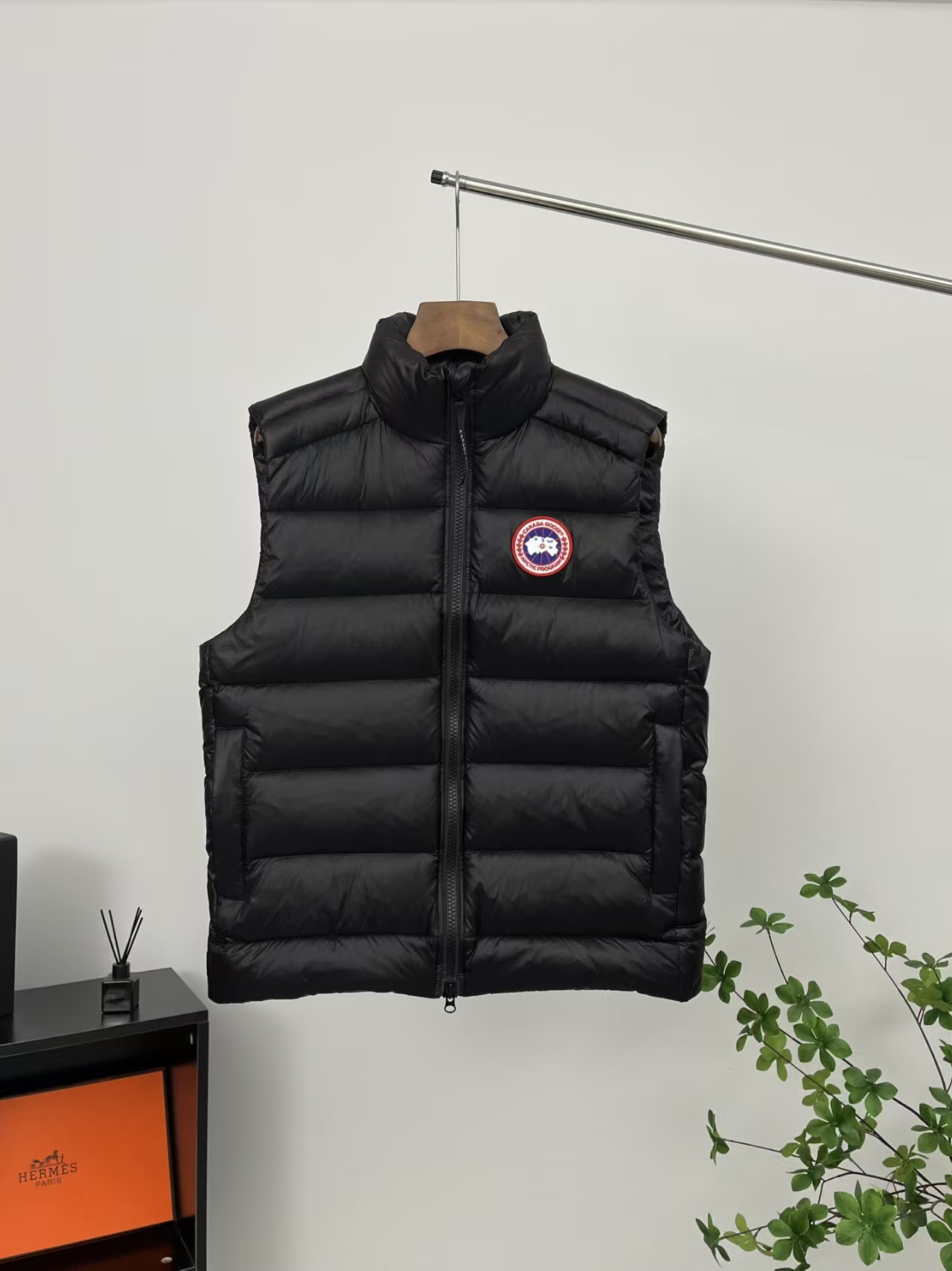 Canada Goose Crofton Lightweight Down Vest in Black | Unisex Insulated Puffer Gilet