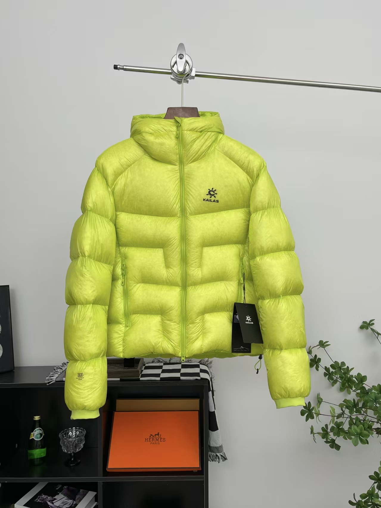 Kailas 5000GT Windproof Expedition Hooded Down Jacket in Yellow | Professional Mountaineering Parka