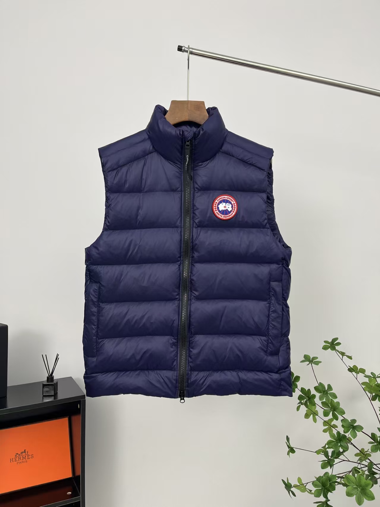 Canada Goose Crofton Lightweight Down Vest in Navy Blue | Unisex Insulated Puffer Gilet