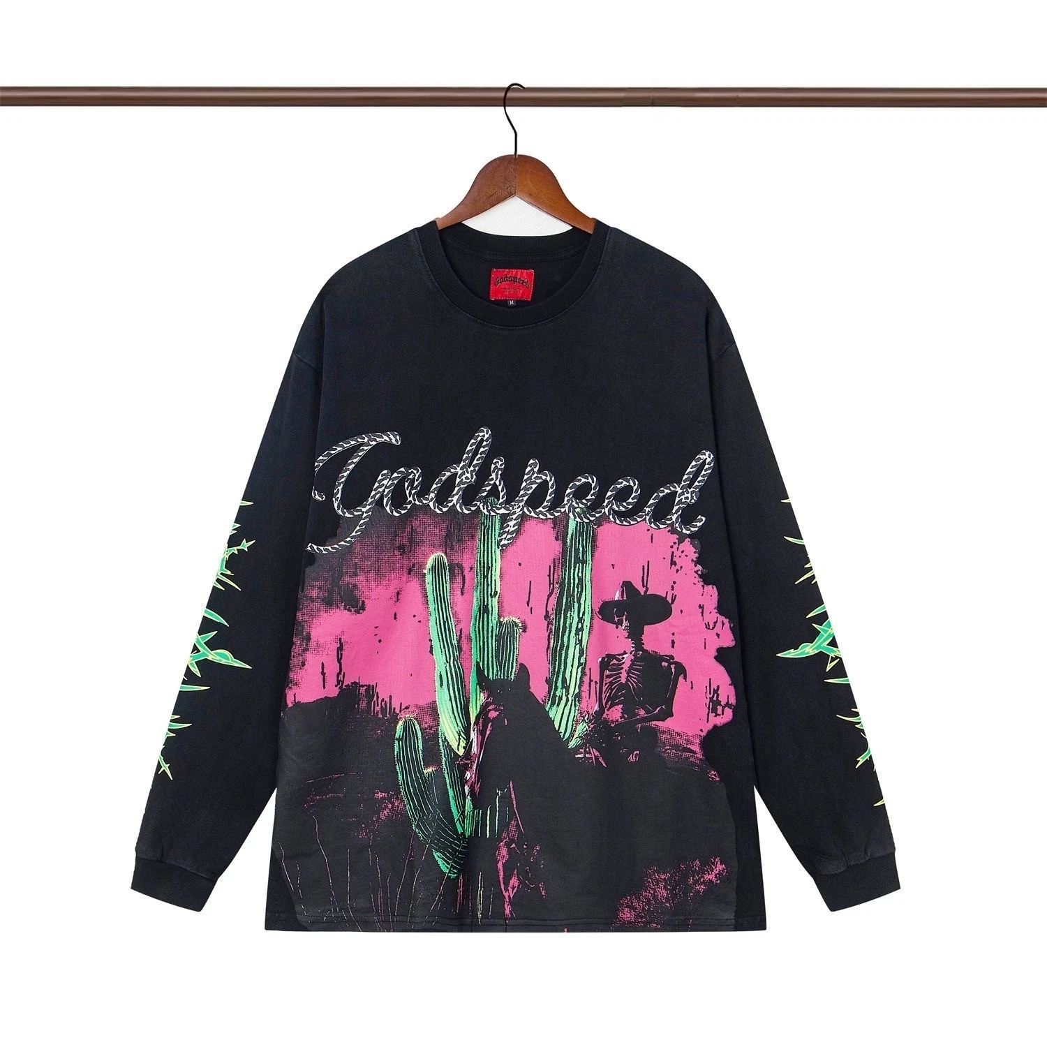 Godspeed Westworld long sleeve T-shirt (Black Wash) Authentic Brand New Unopened