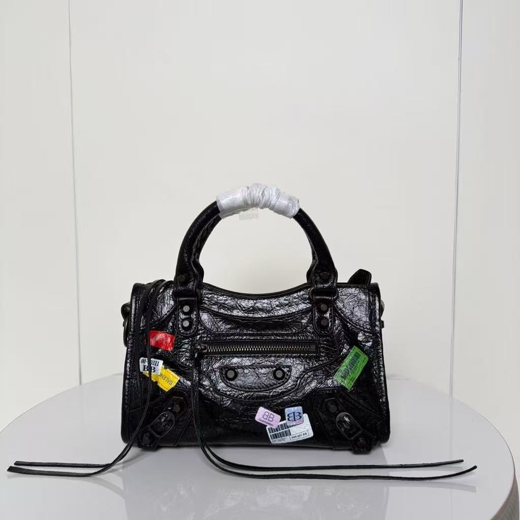 LE CITY small handbag in black, by Balenciaga