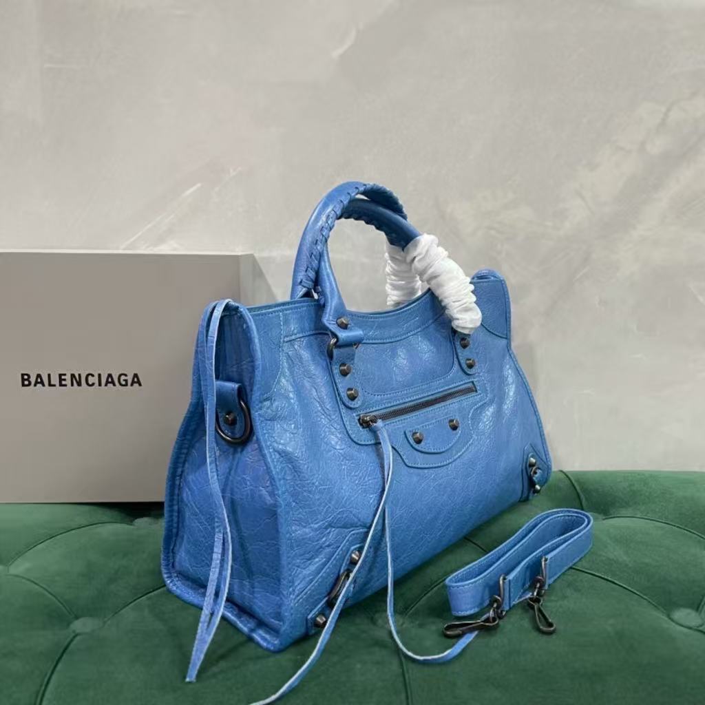 LE CITY handbag - blue, by Balenciaga