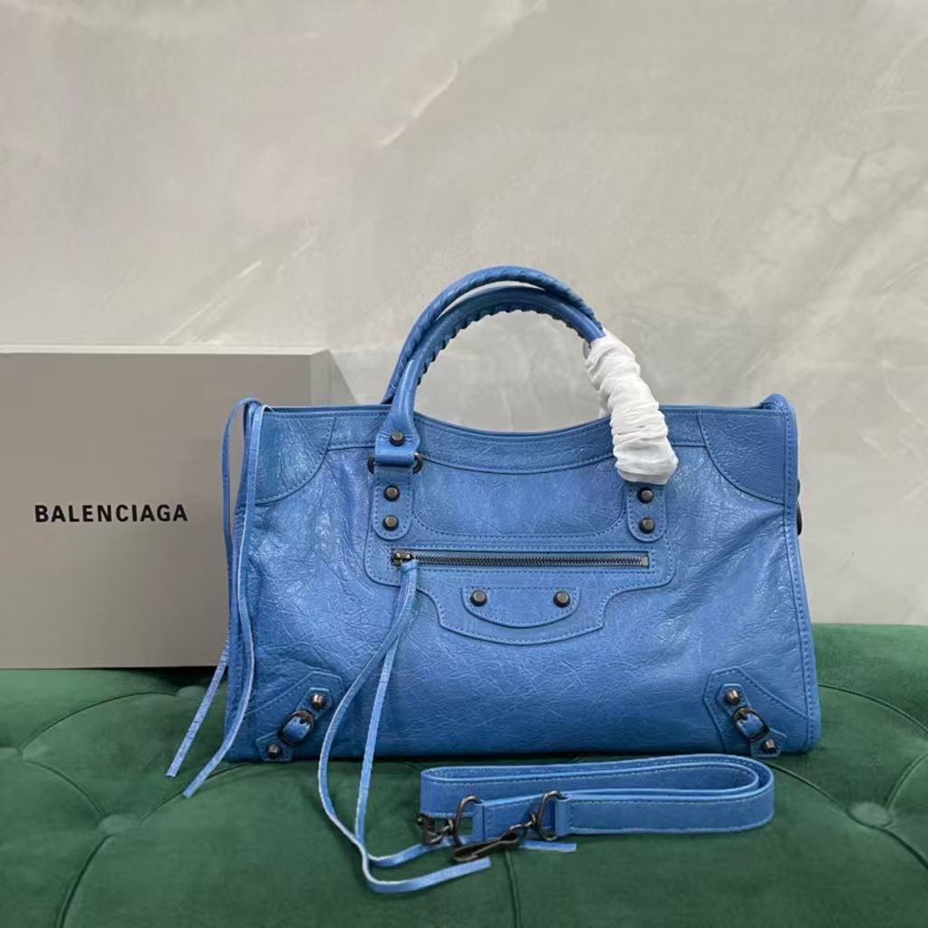 LE CITY handbag - blue, by Balenciaga