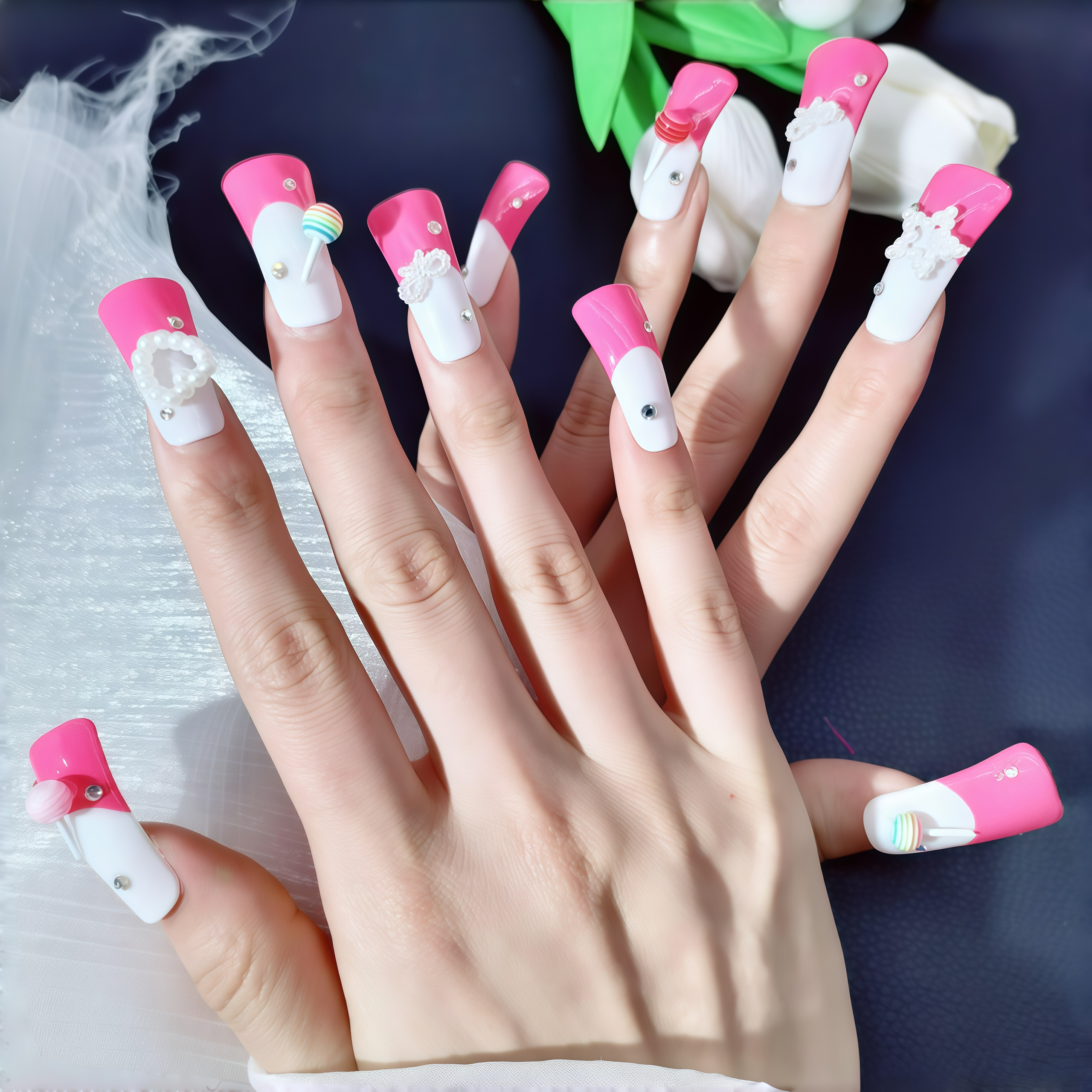 CANDYLAND PINK NAILS