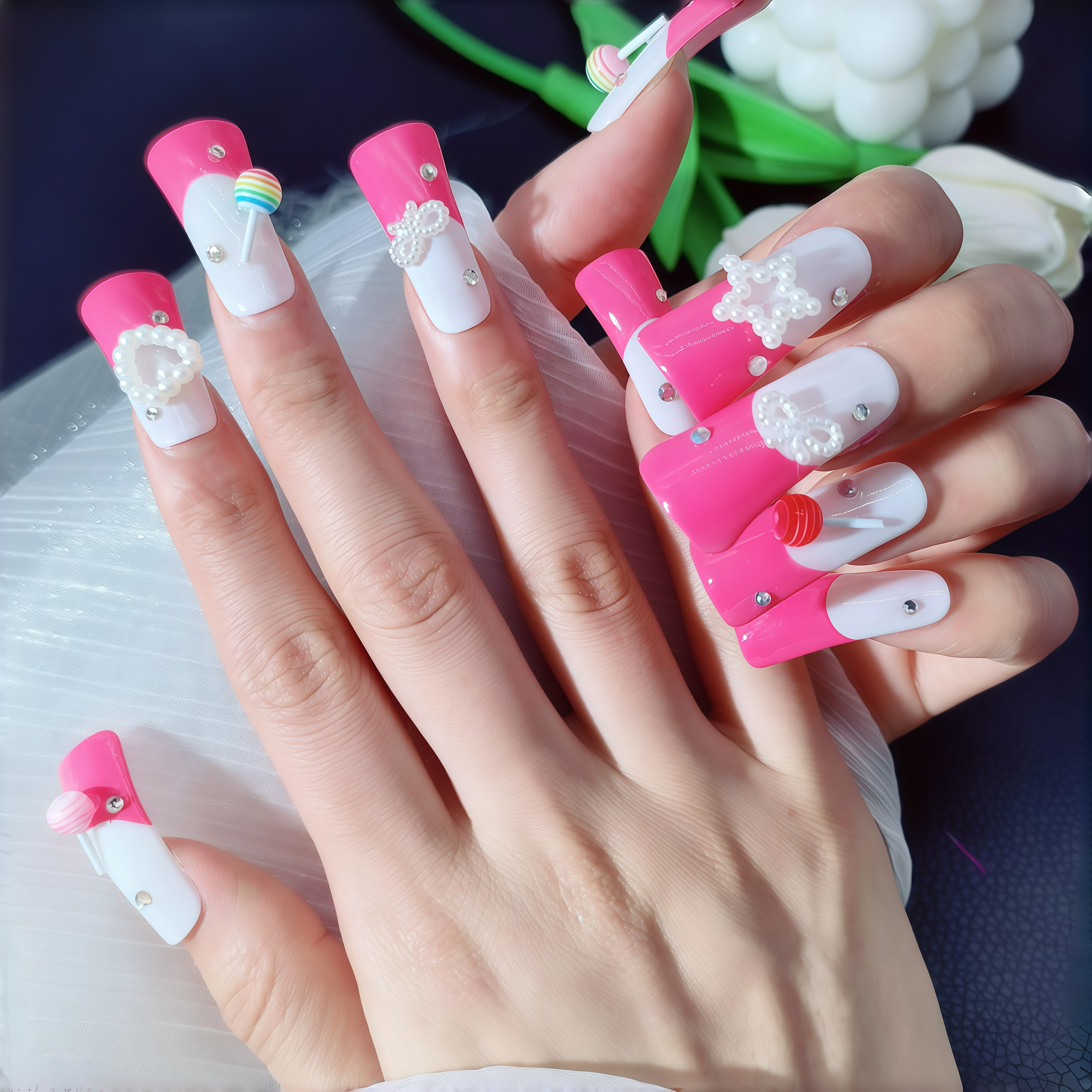 CANDYLAND PINK NAILS