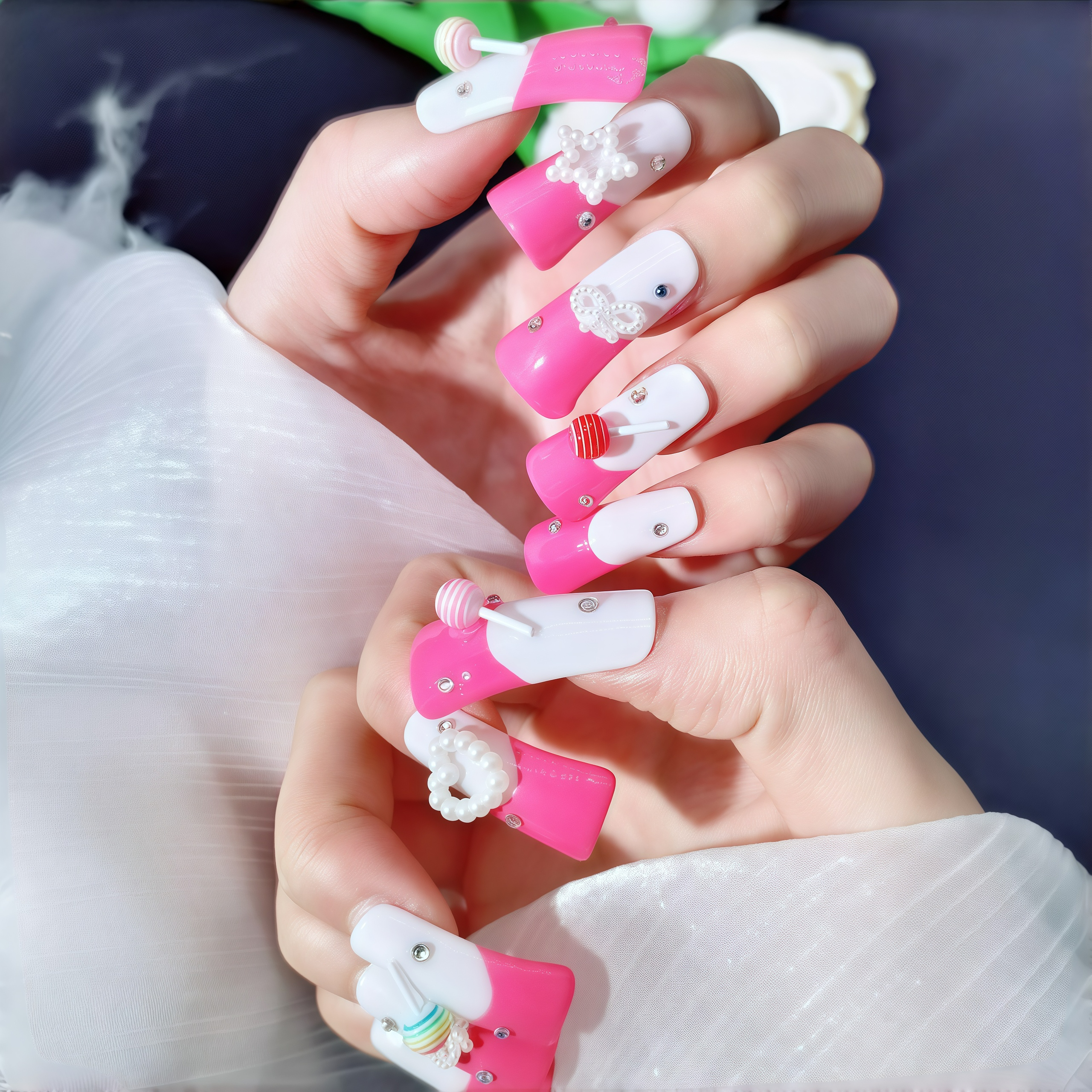 CANDYLAND PINK NAILS