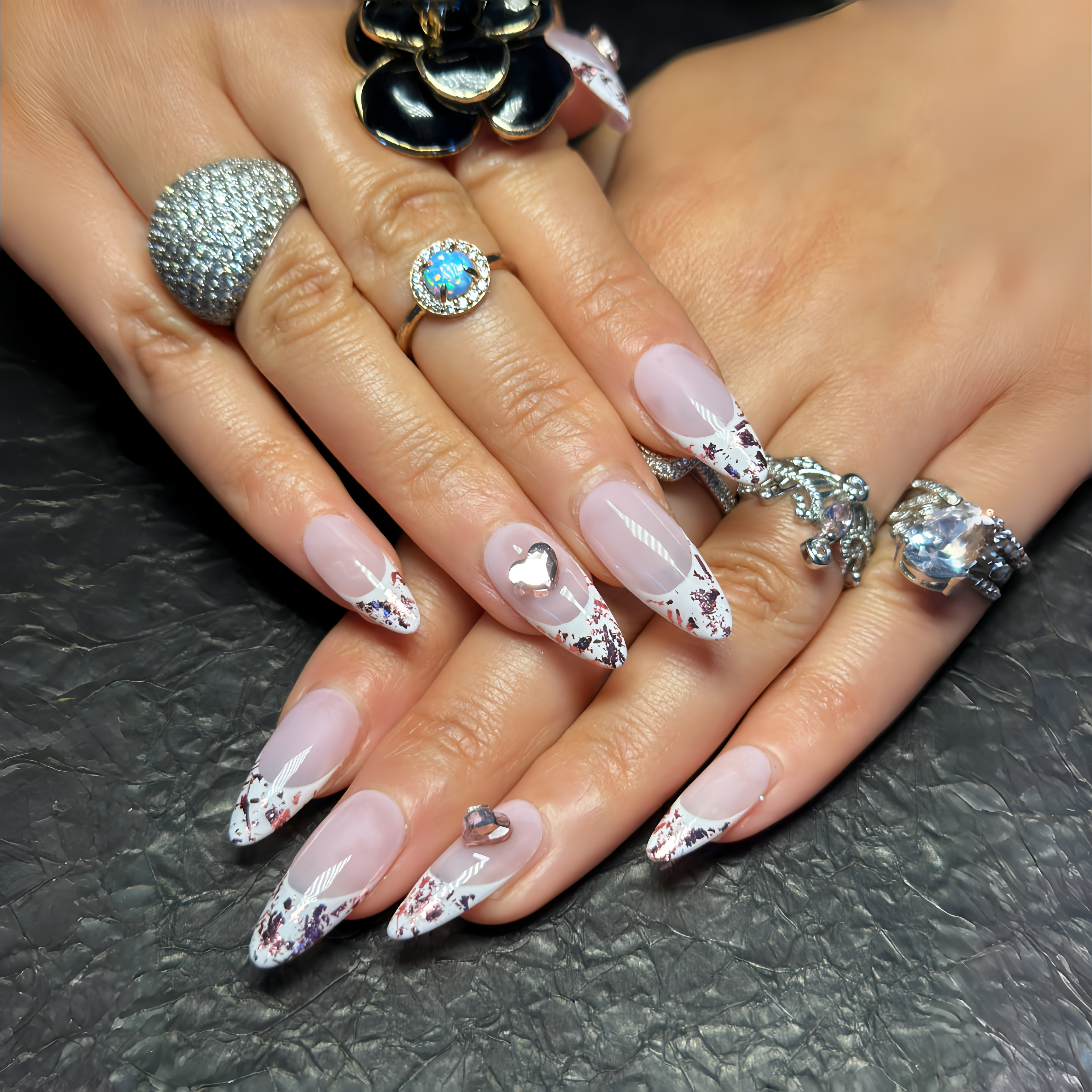 LAVENDER FRENCH HEART