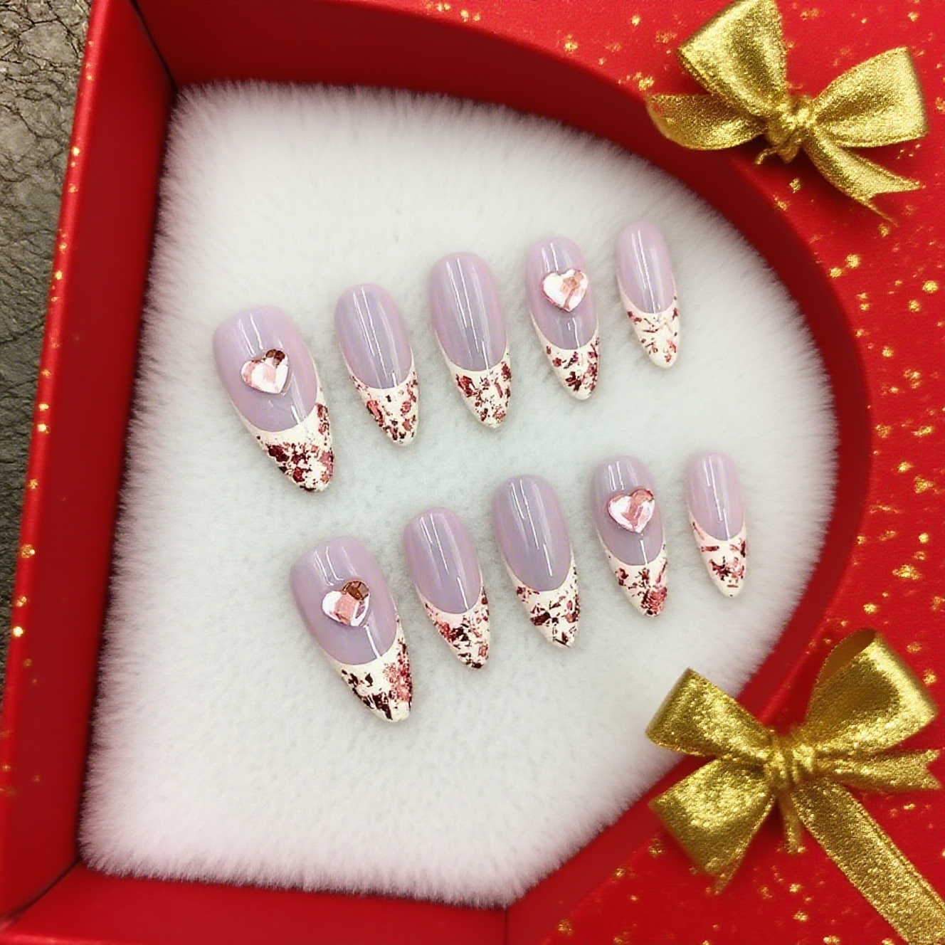 LAVENDER FRENCH HEART