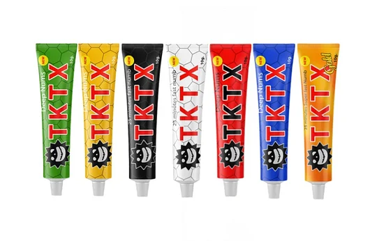 What's the difference between different colors of TKTX Numbing Cream?