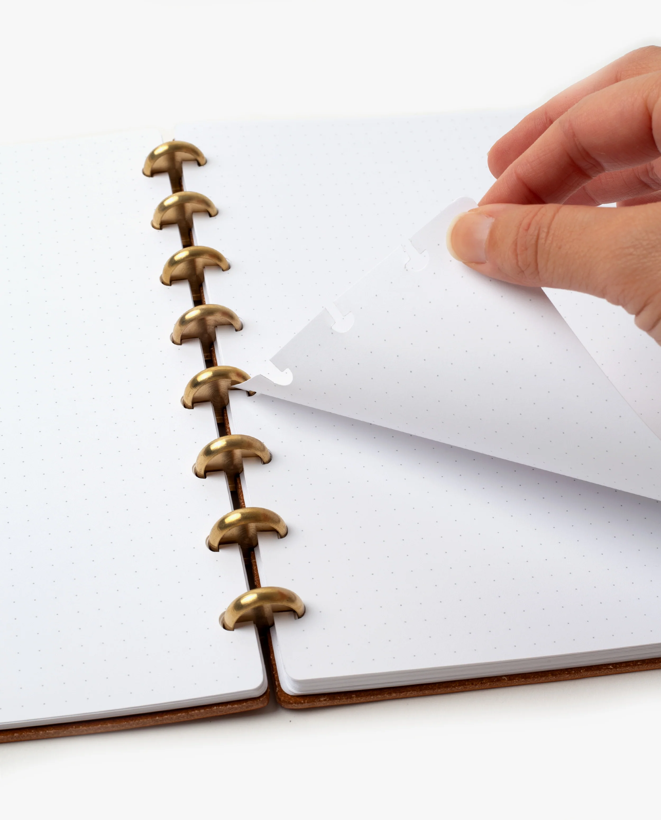 Discbound Heirloom Journal (Tan Leather - Standard 6