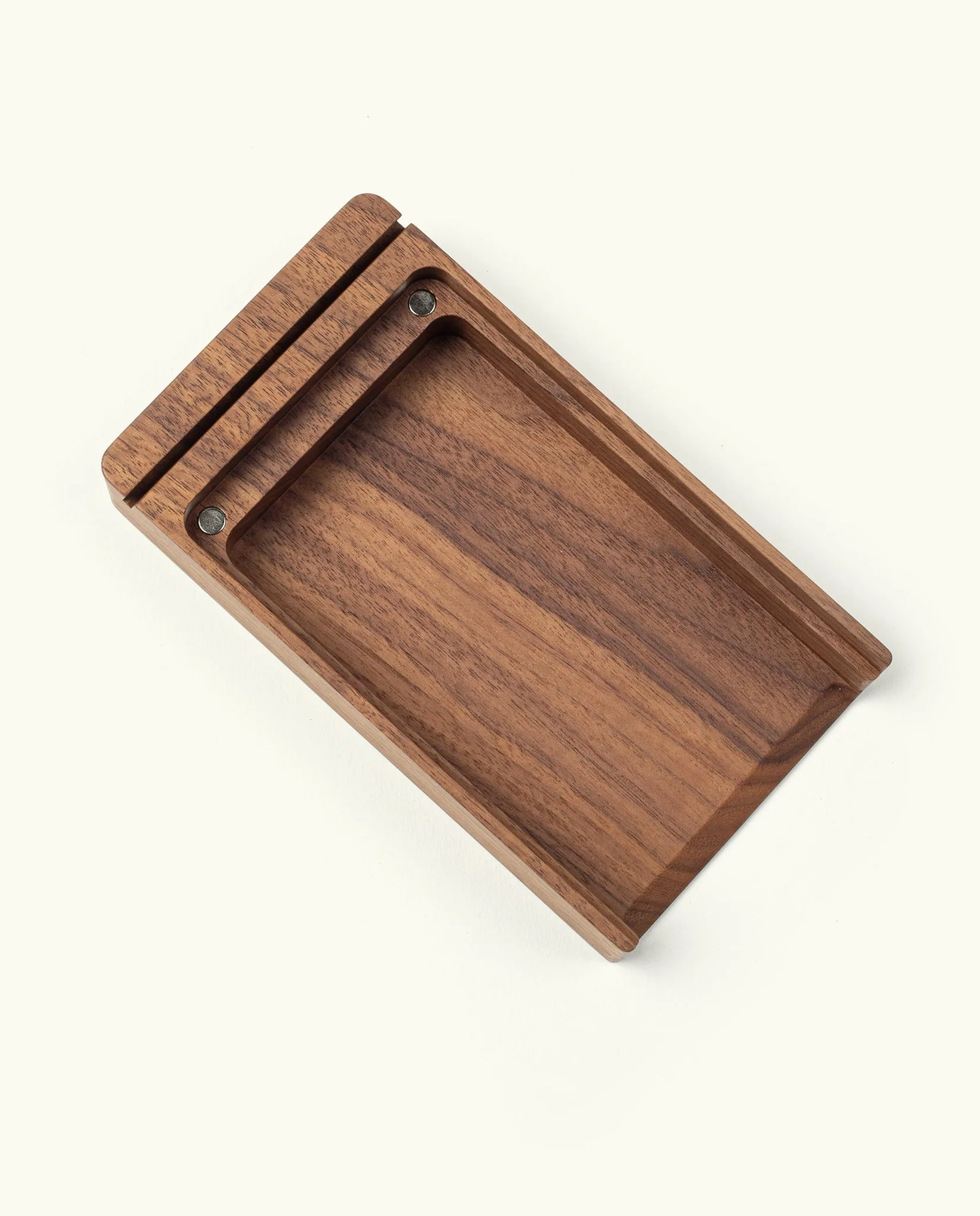 Analog Premium Wood Card Holder (Walnut)