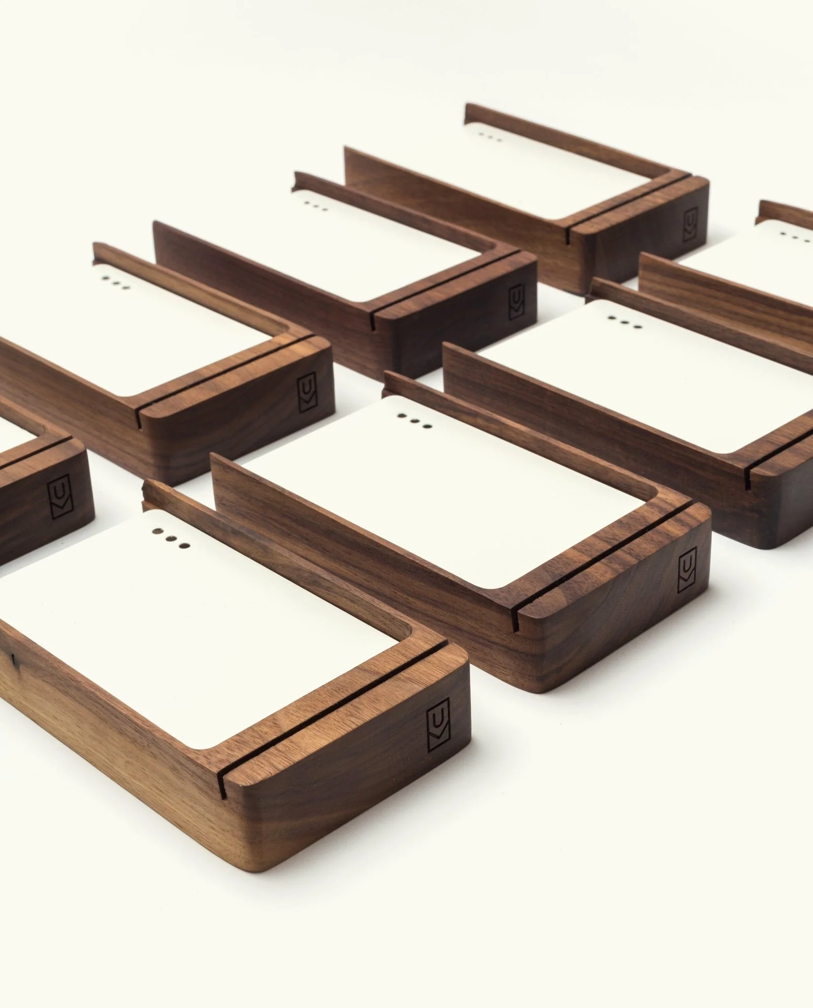 Analog Premium Wood Card Holder (Walnut)