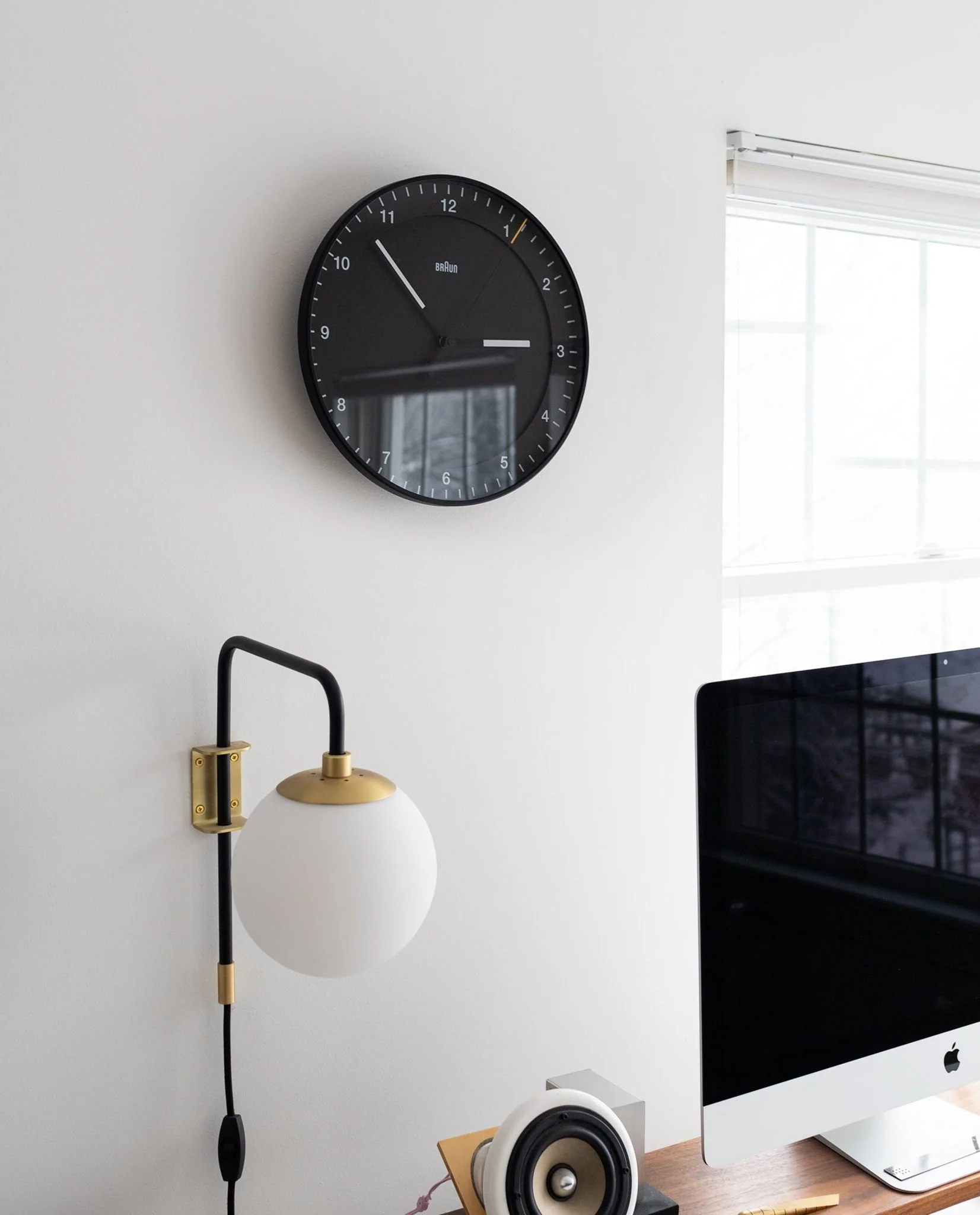 Braun Wall Clock (Black)