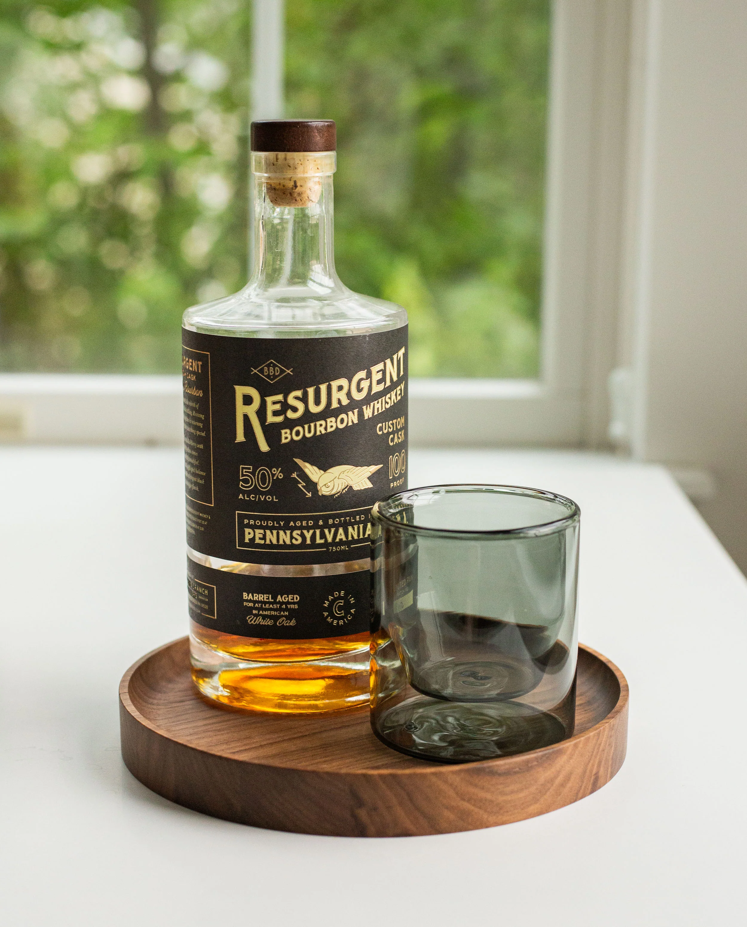 Round Valet Tray (Walnut - Medium)