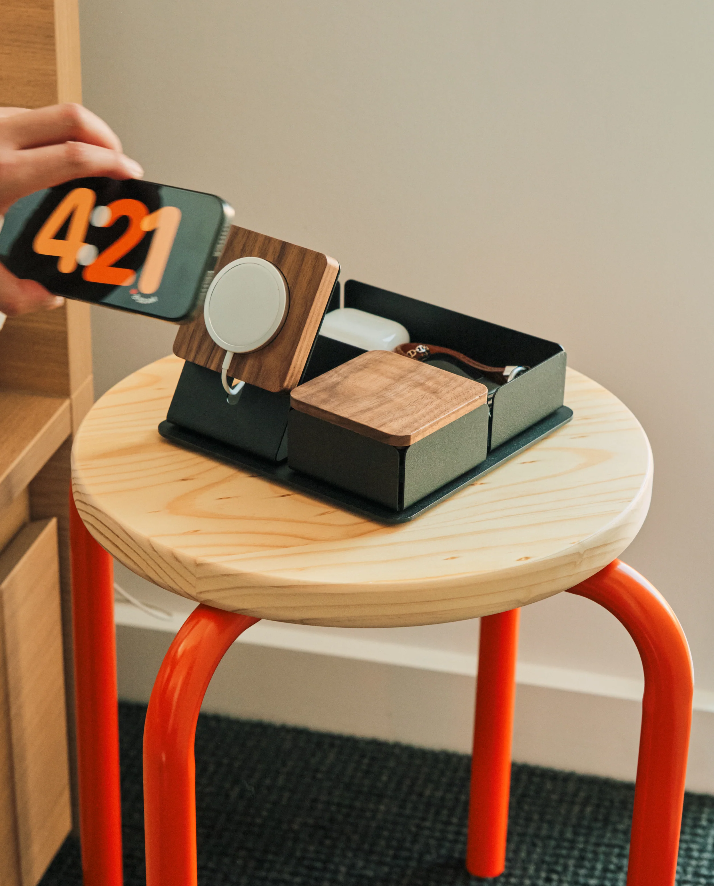 Gather 2x2 Premium Organizer Set (Black/Walnut)