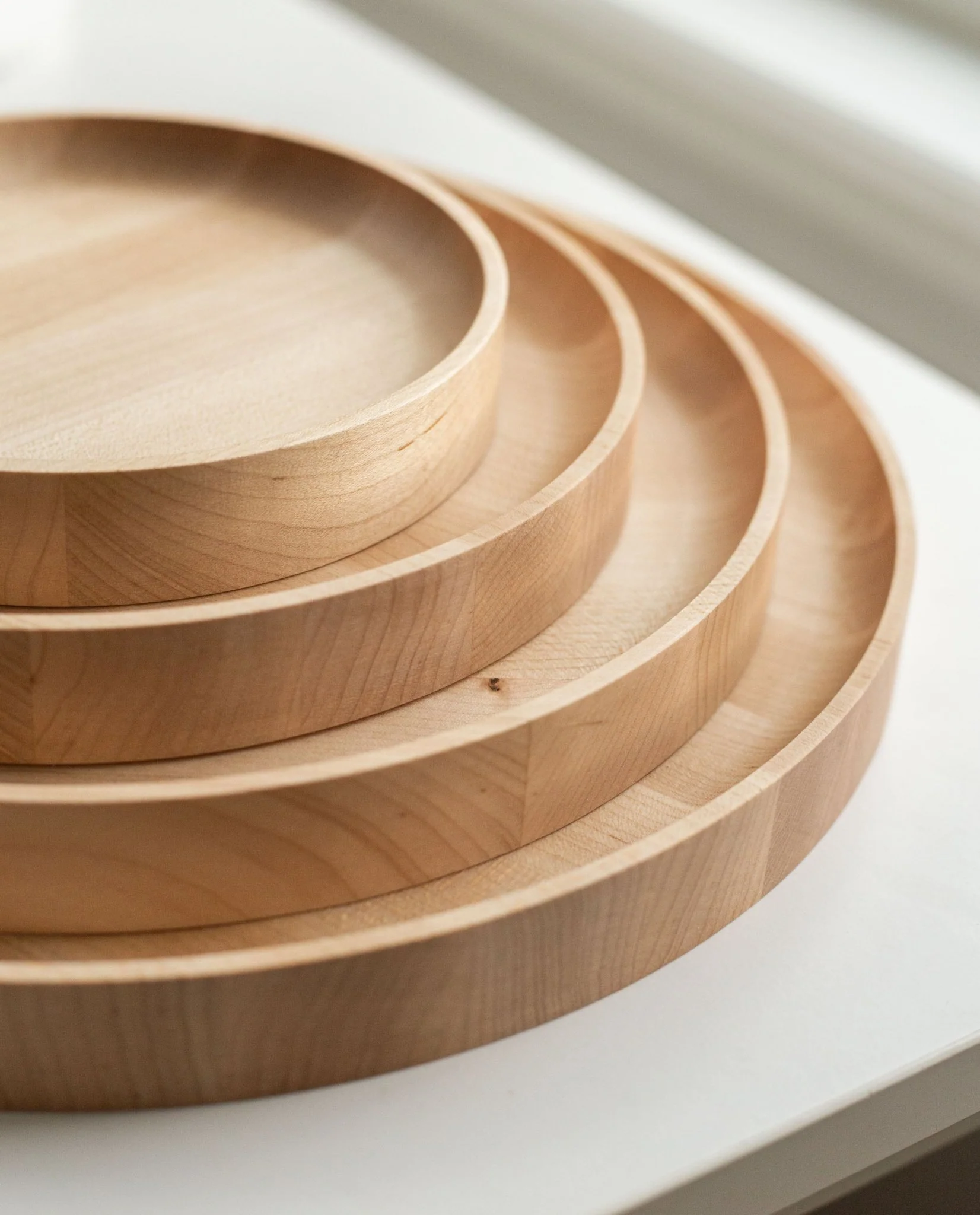 Round Valet Tray (Maple - XL)