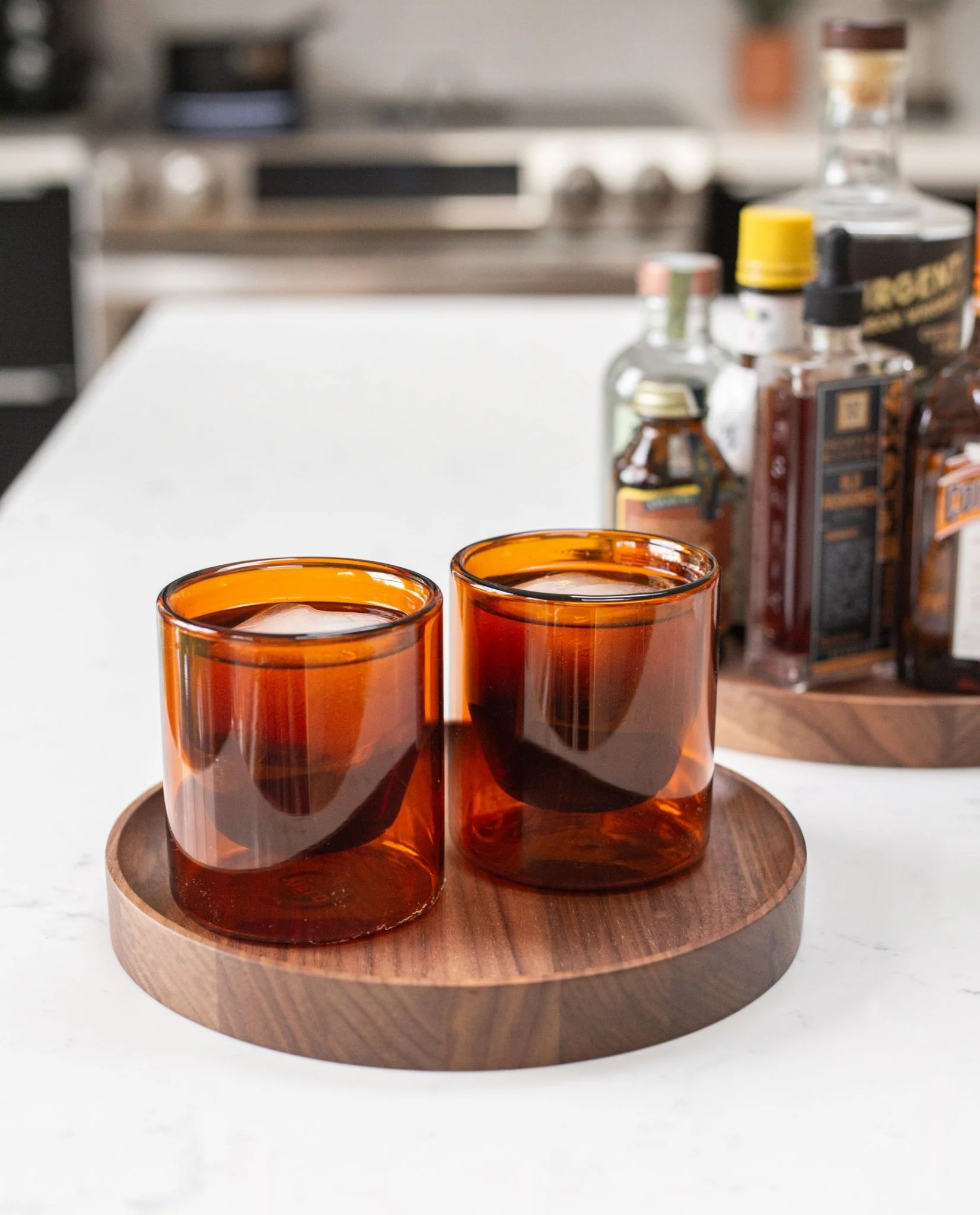 Round Valet Tray (Walnut - Medium)