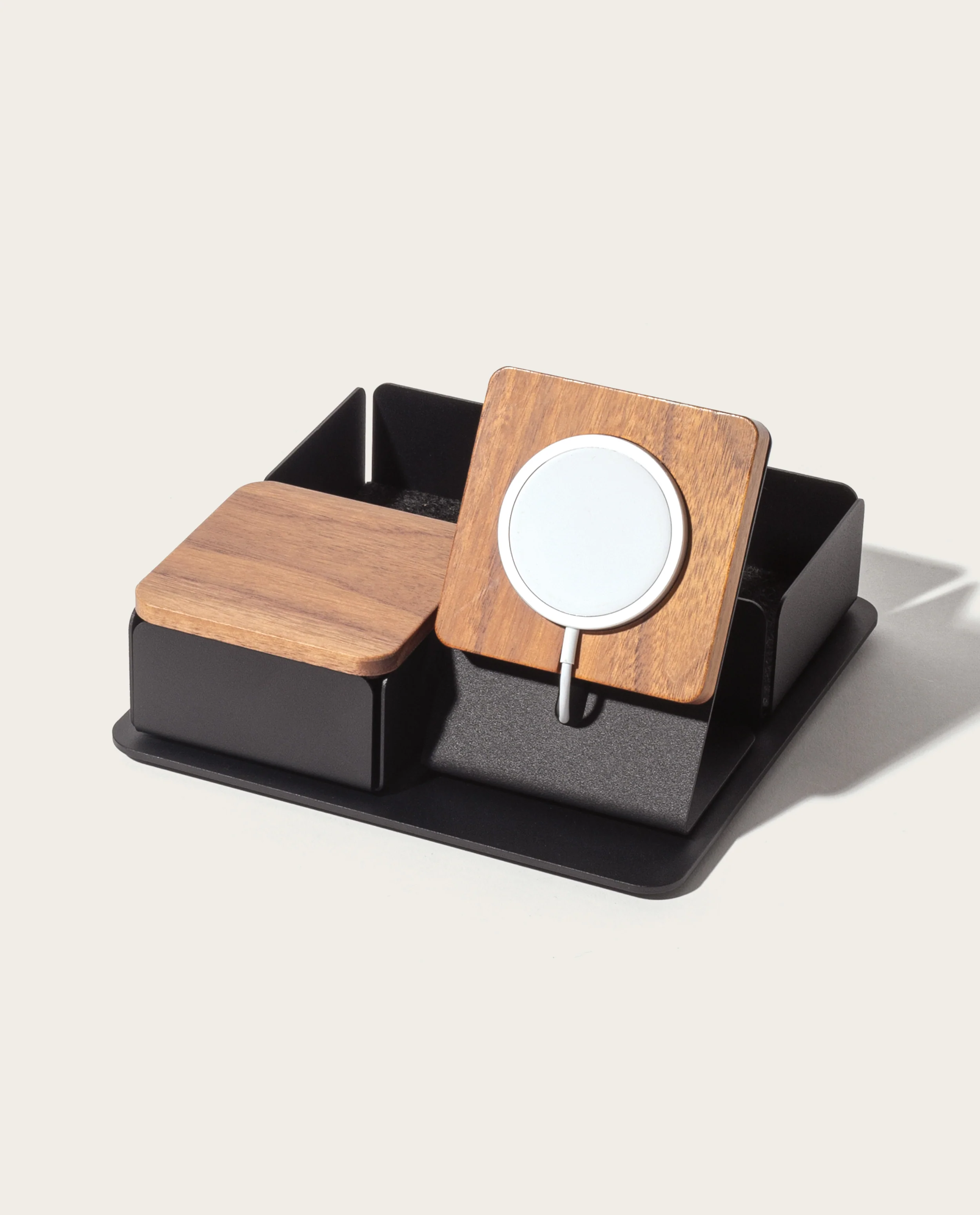 Gather 2x2 Premium Organizer Set (Black/Walnut)