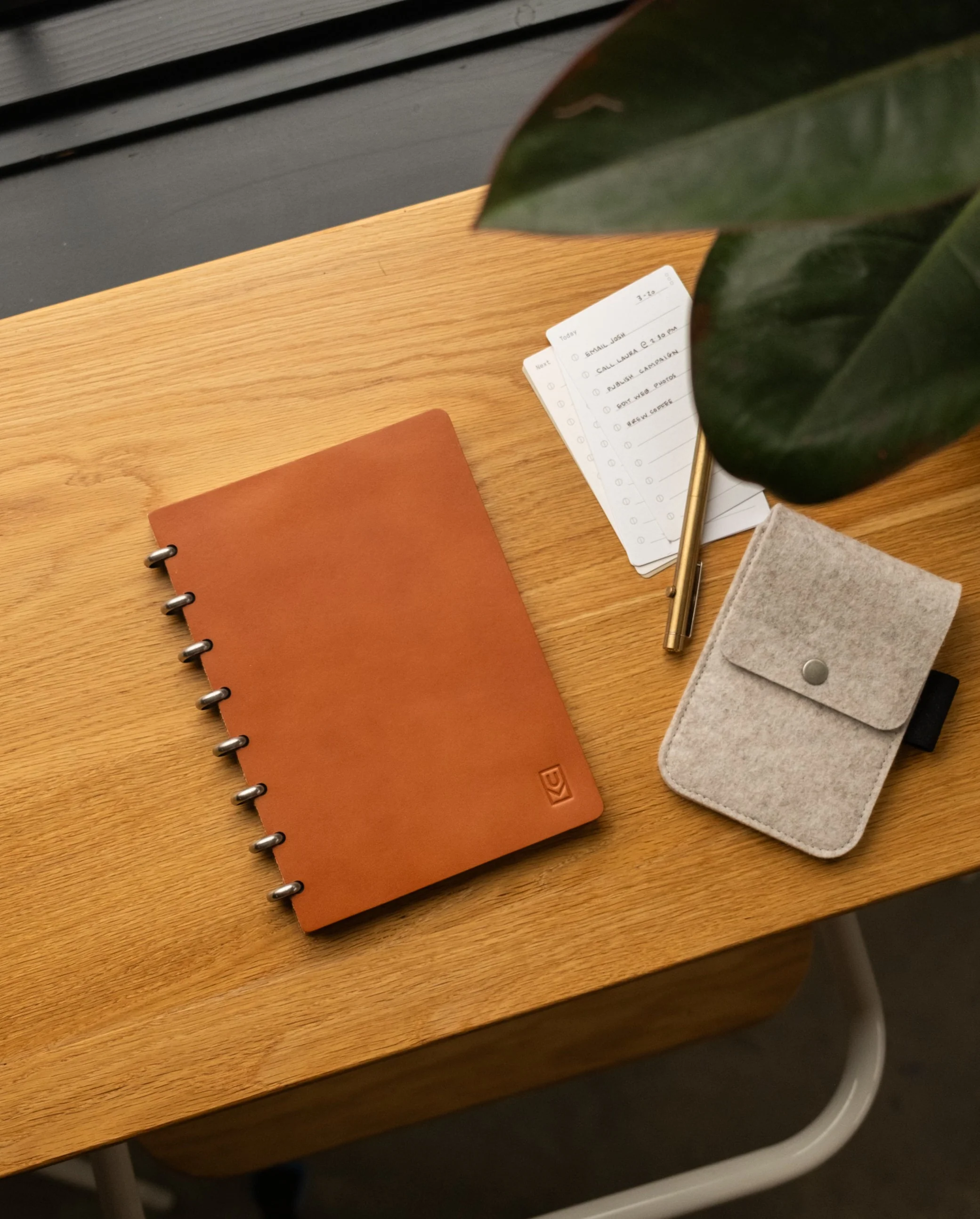 Discbound Heirloom Journal (Tan Leather - Standard 6