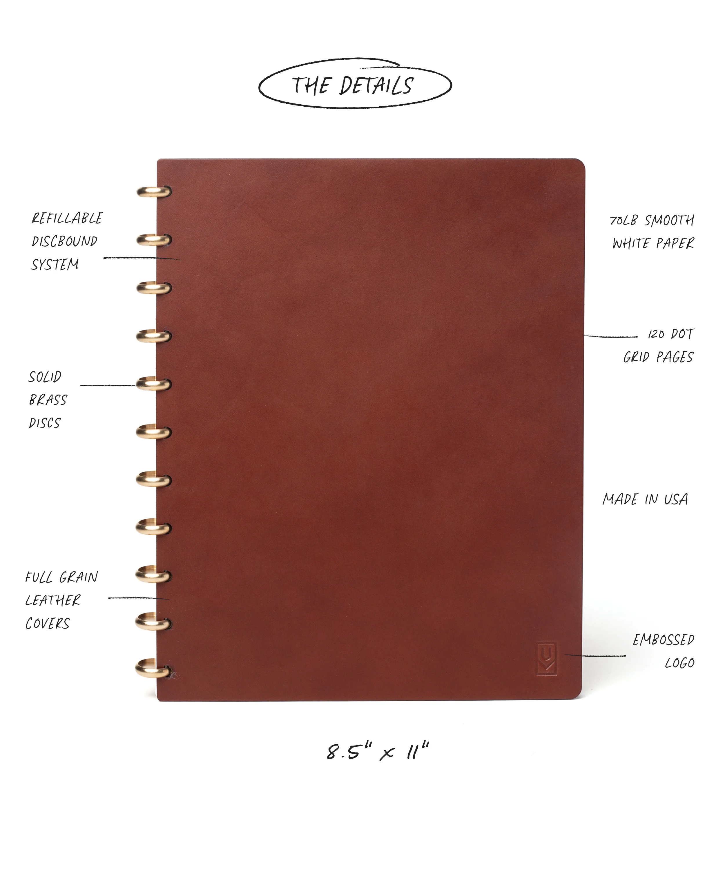 Discbound Heirloom Journal (Large 8.5