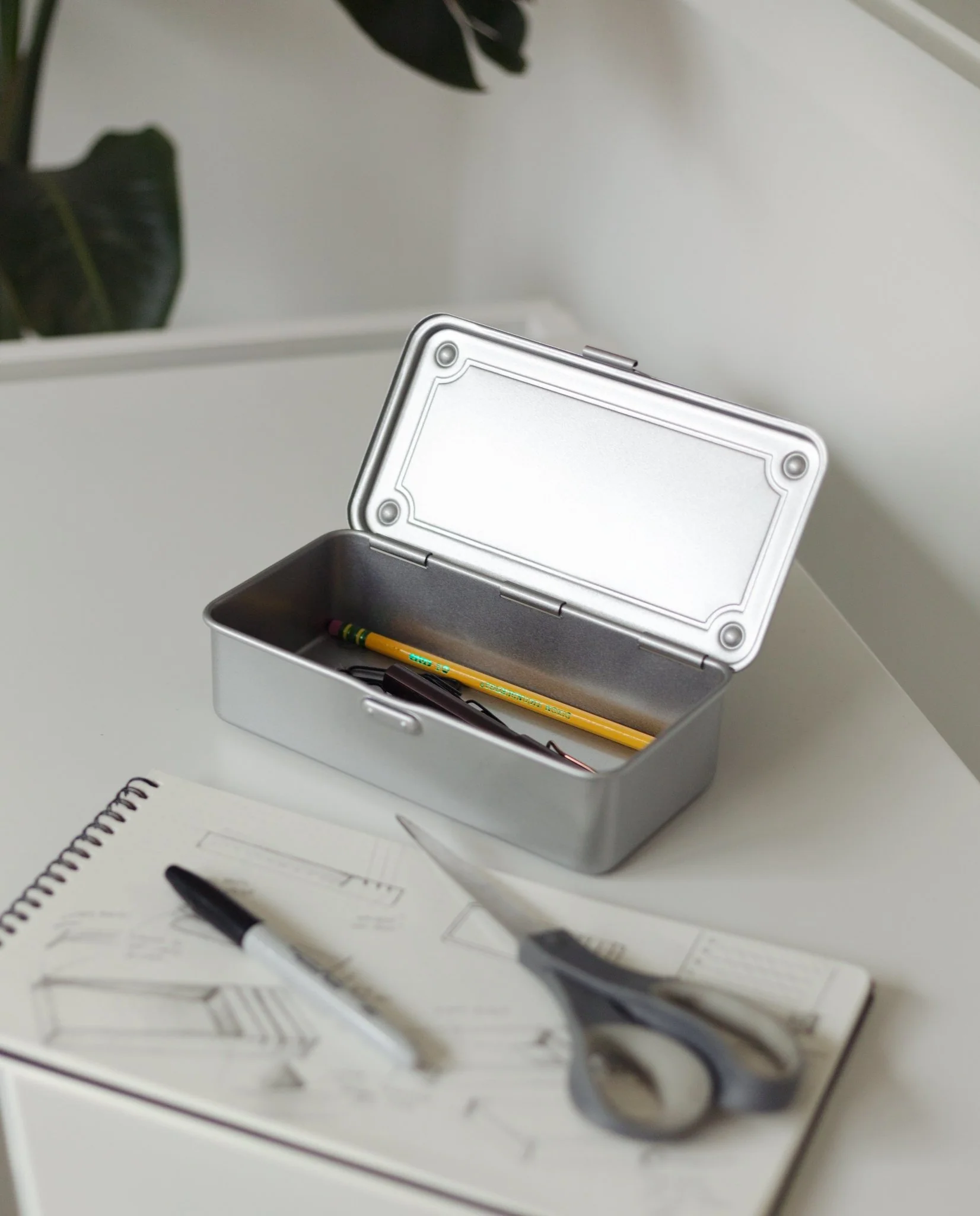 Toyo Steel Stackable Storage Box T-190 (Silver)