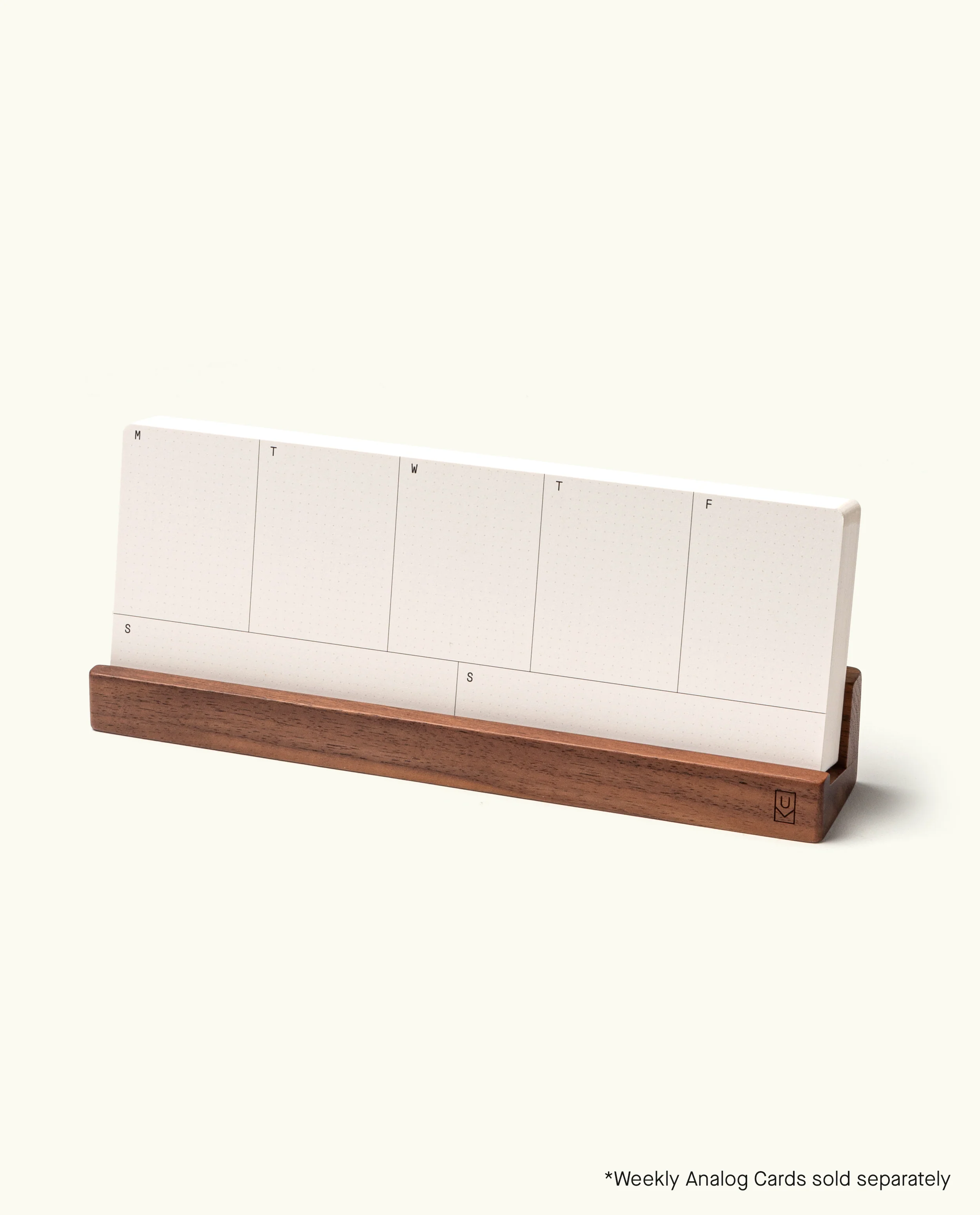 Analog Weekly Card Holder (Walnut)