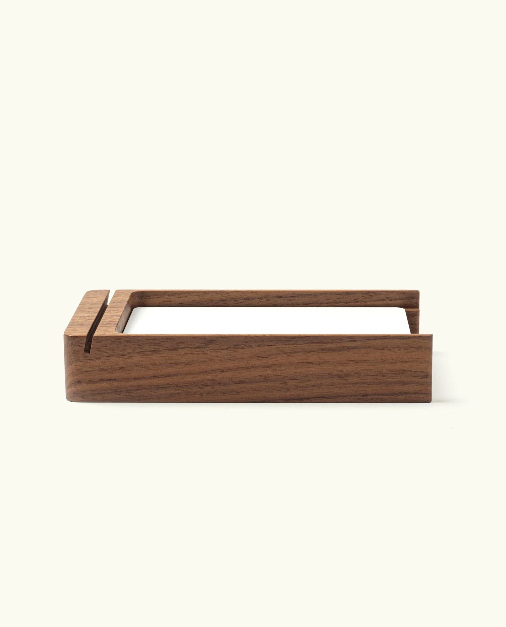 Analog Premium Wood Card Holder (Walnut)