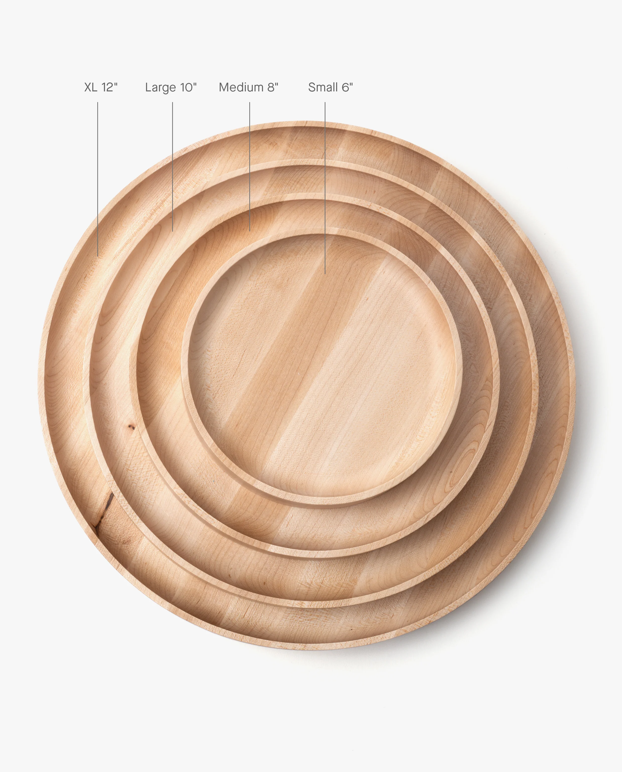 Round Valet Tray (Maple - XL)