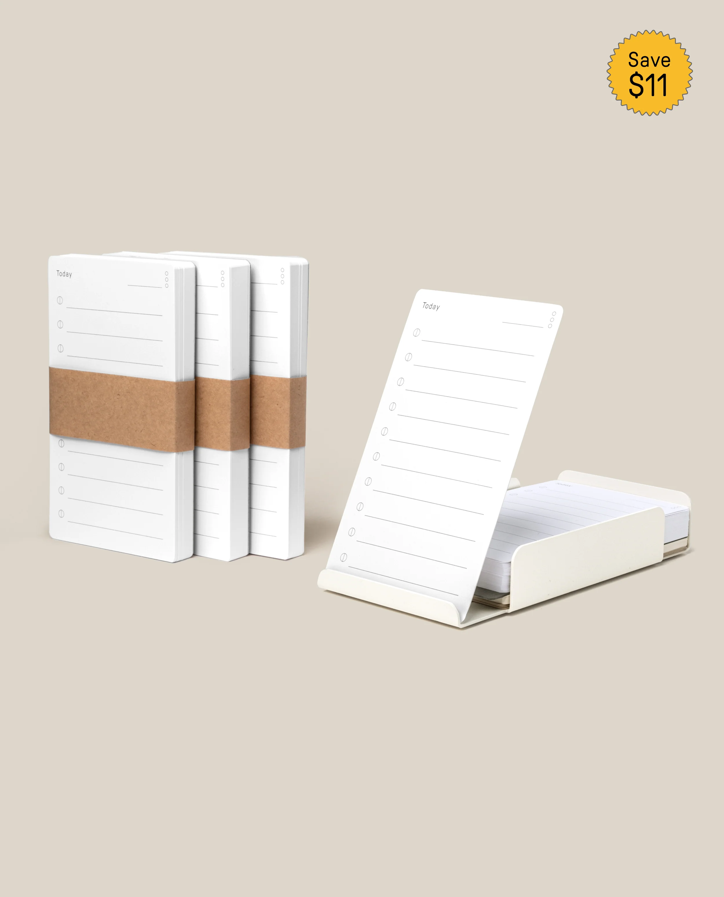 Starter Kit + 3 Refills (White Steel)