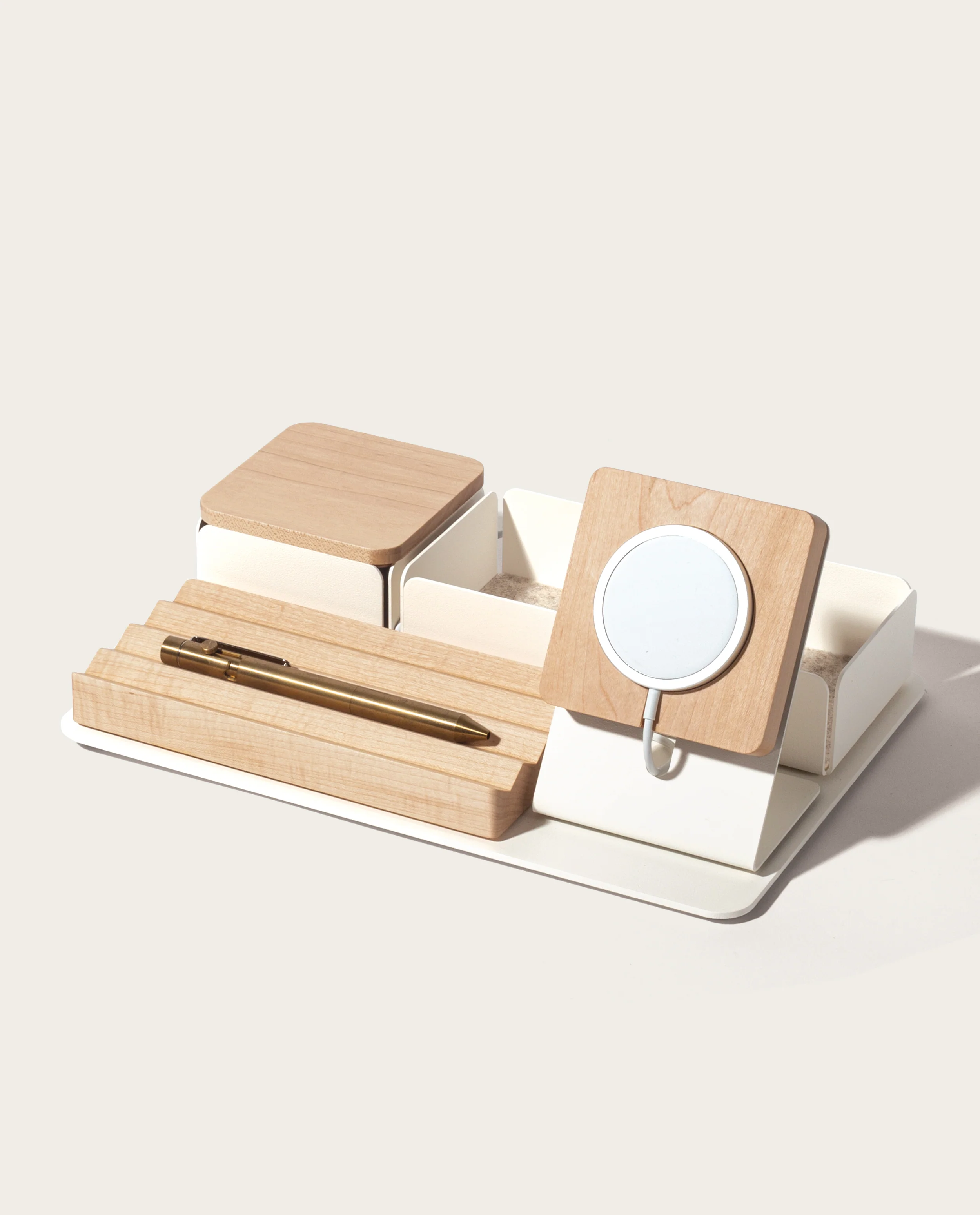 Gather 2x3 Premium Organizer Set (White/Maple)