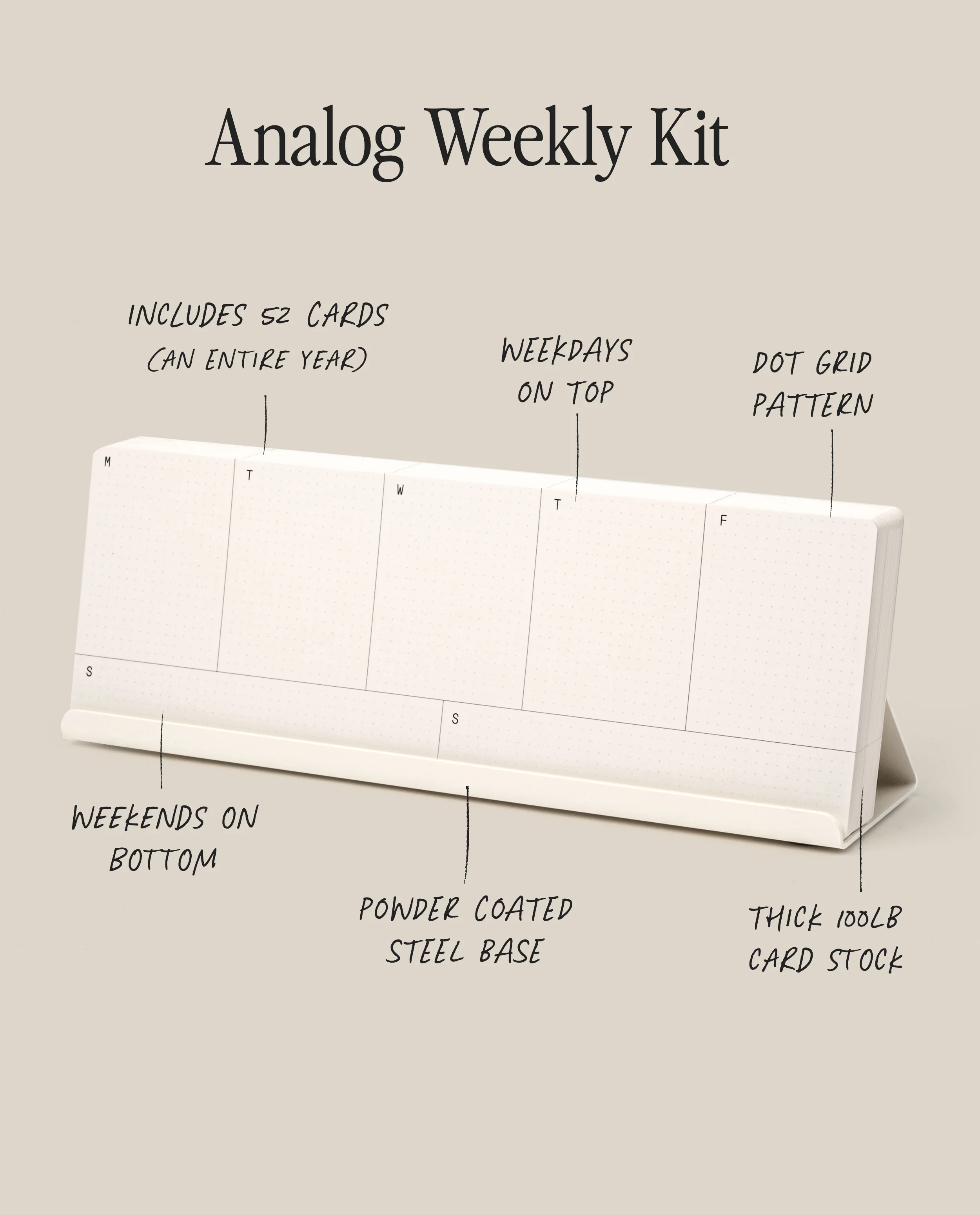 Analog Weekly Kit (White Steel)