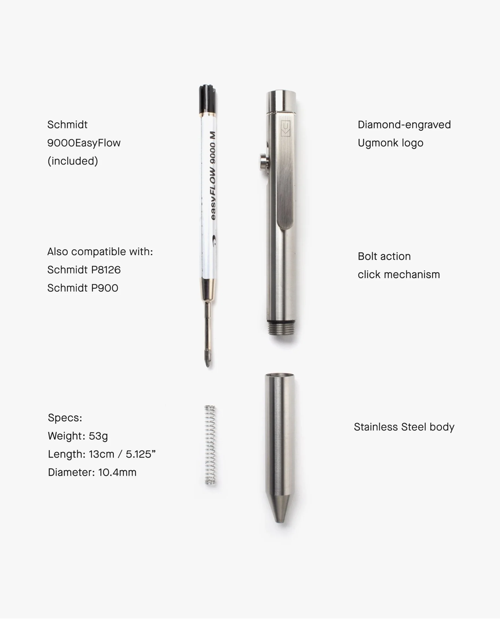 Bolt Action Pen (Stainless)