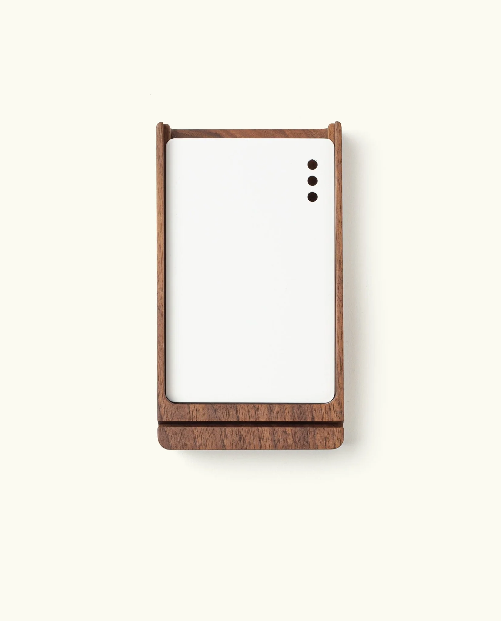Analog Premium Wood Card Holder (Walnut)