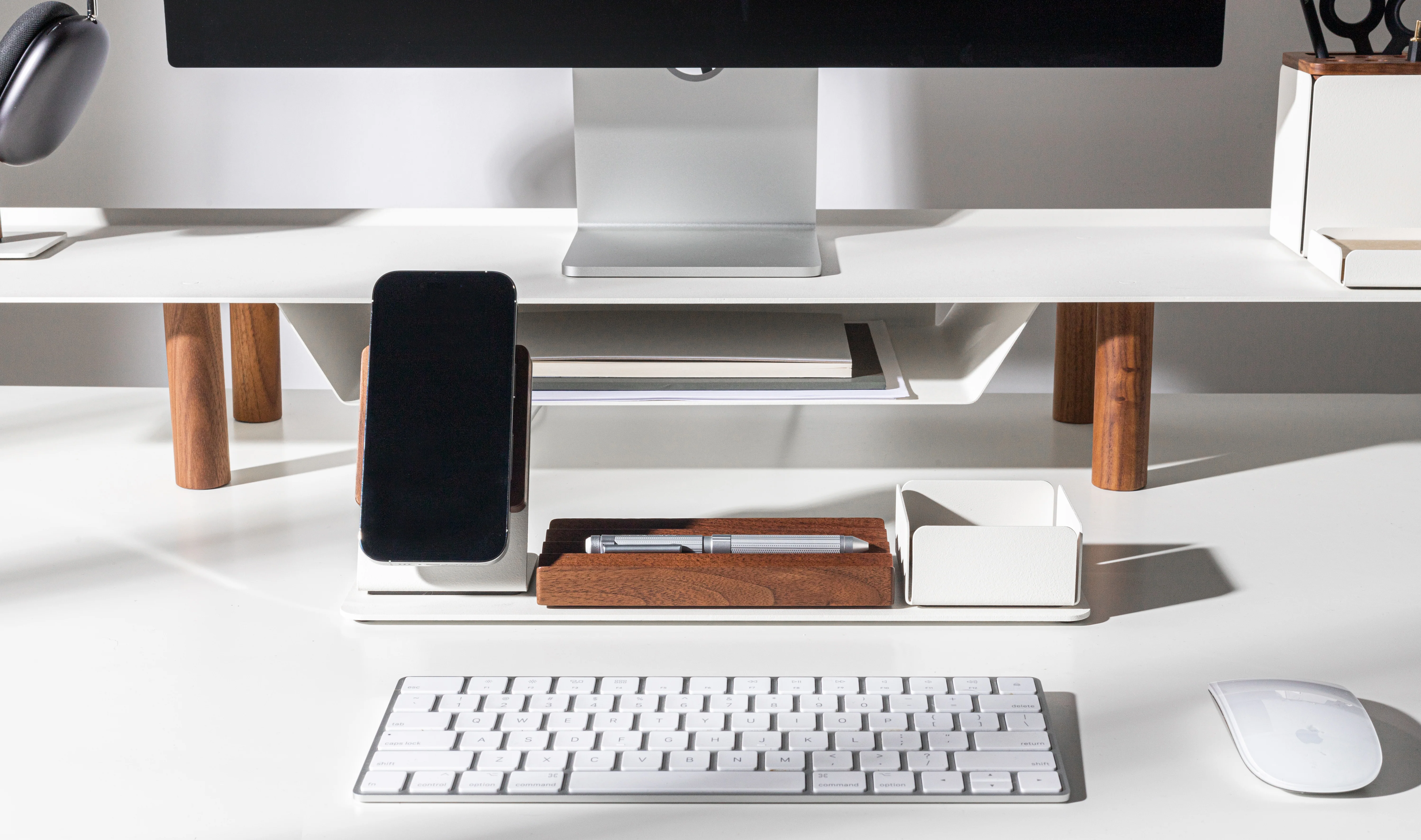 Gather Productivity Kit (White/Walnut)