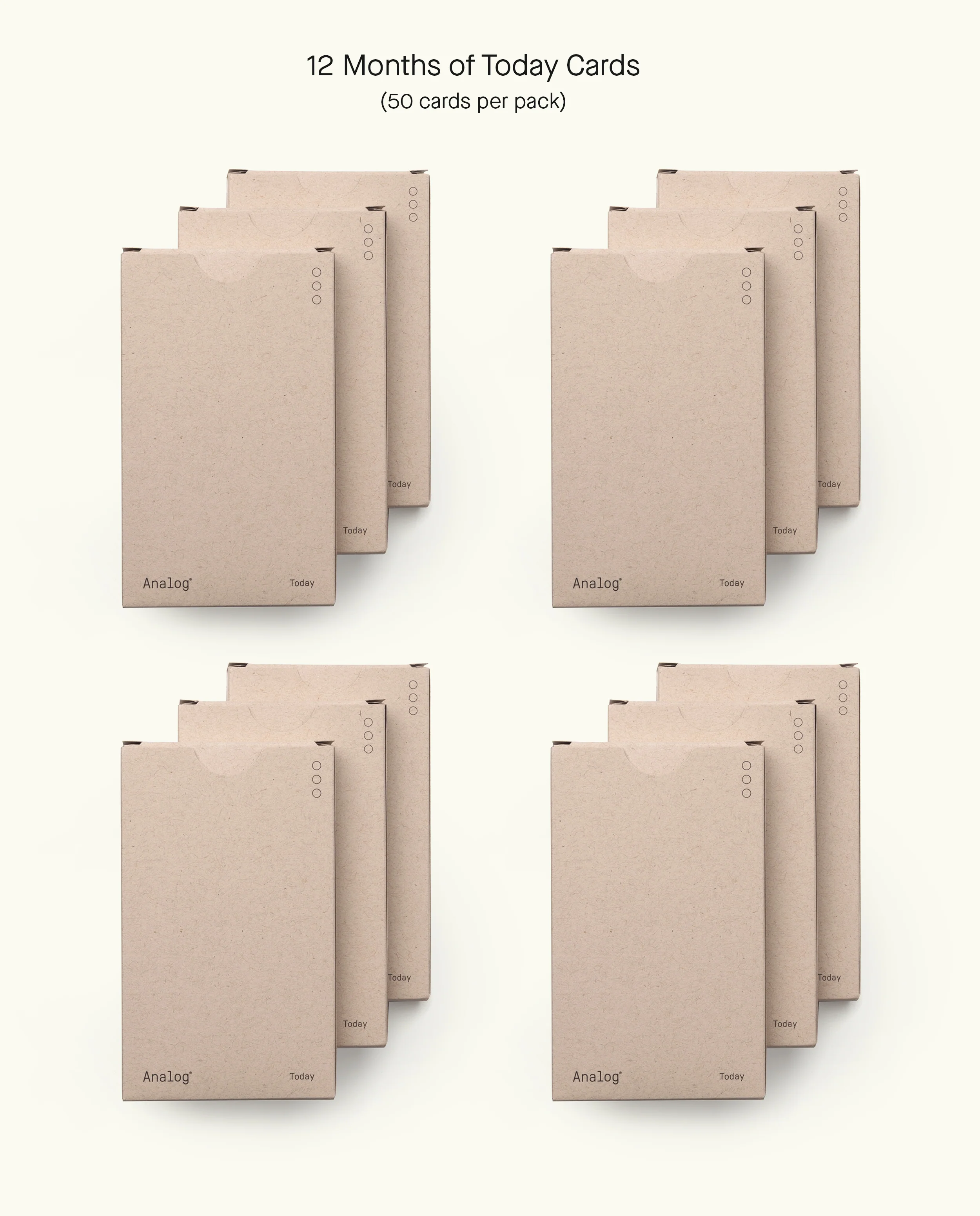 Analog Today Cards (12-Pack)