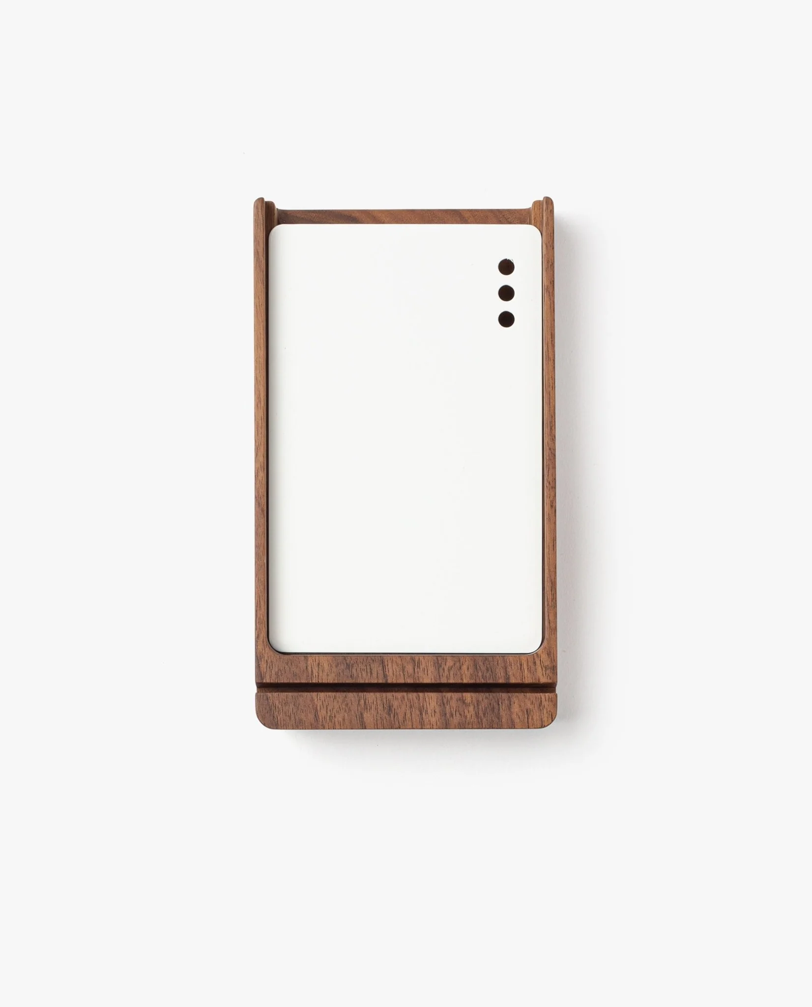 Analog Premium Wood Card Holder (Walnut)
