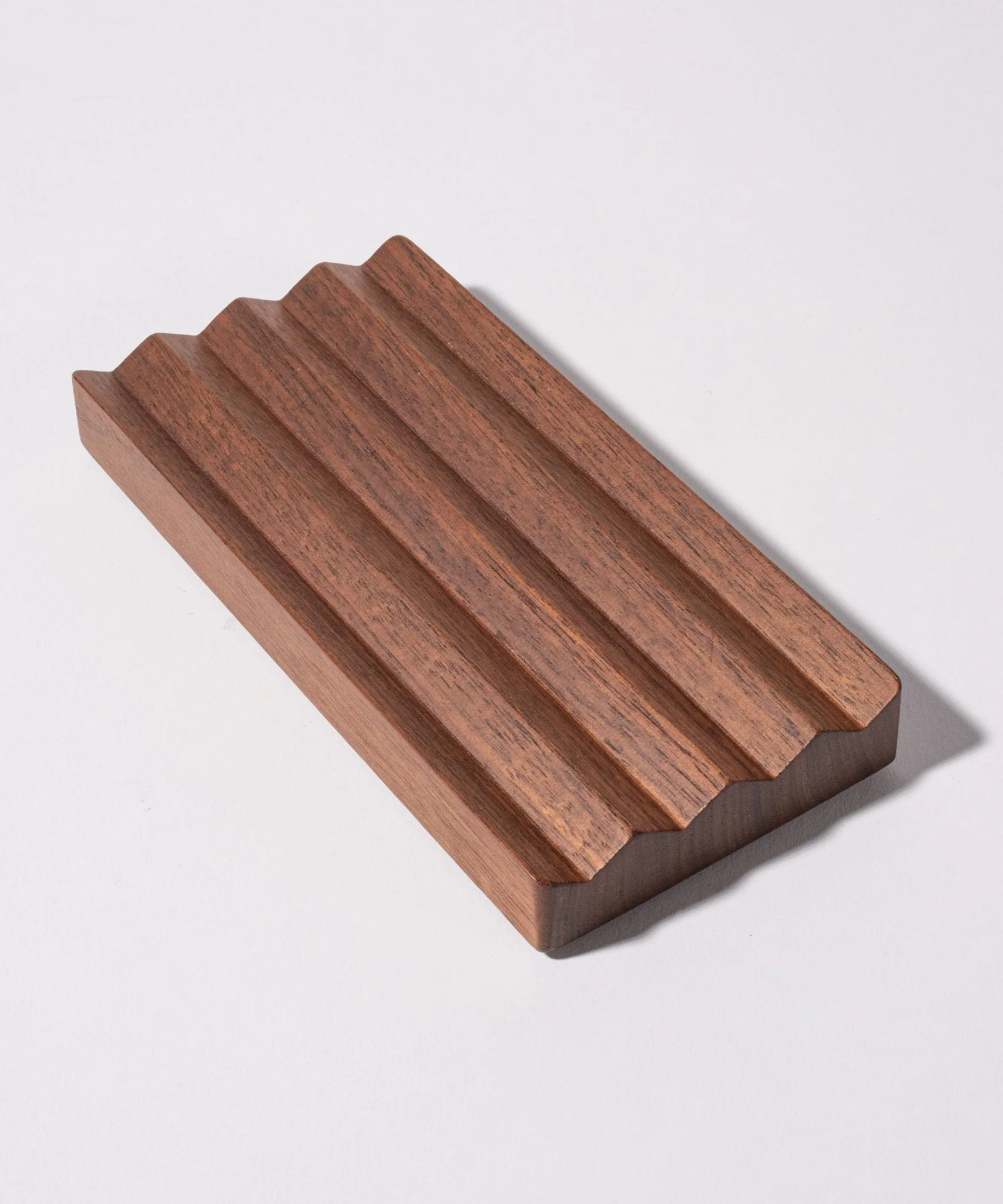 Wood Zigzag Tray (2x1 - Walnut)