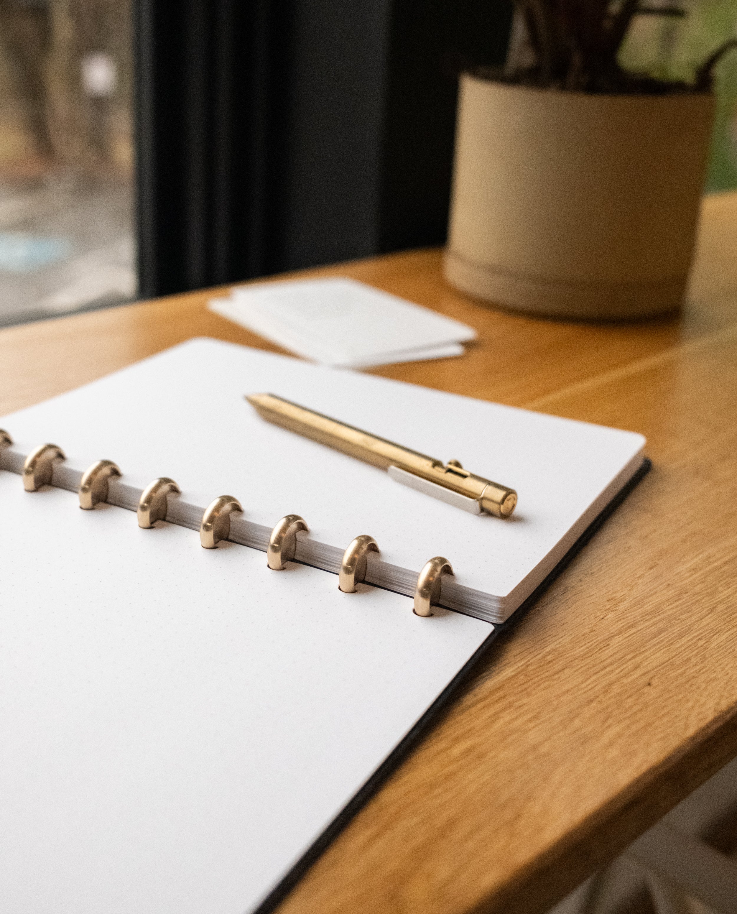 Discbound Heirloom Journal (Black Leather - Standard 6